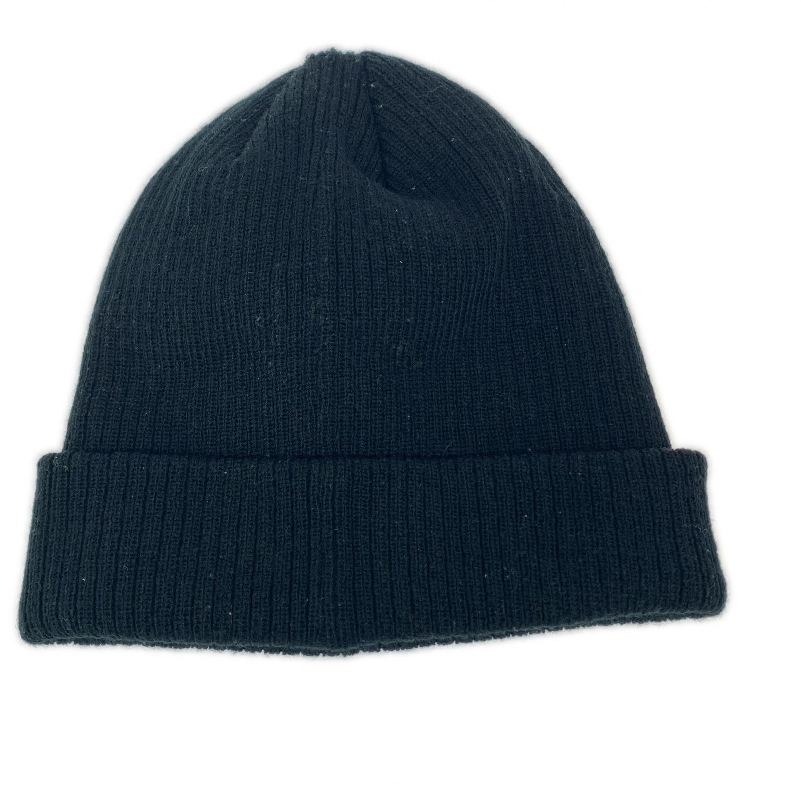 ニットキャップ Big Stock Cuff Beanie 黒赤 ブラック