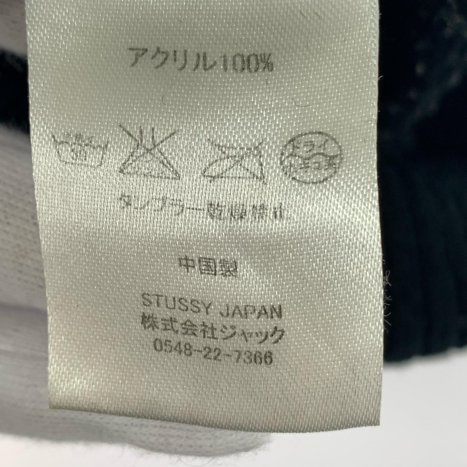 ニットキャップ Big Stock Cuff Beanie 黒赤 ブラック