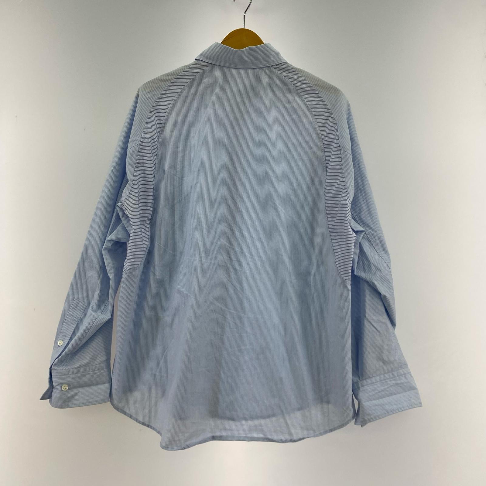 長袖シャツ NVRFRGT×STUDIOUS 別注 PANELED LONG SLEEVE SHIRT 1 青 1 ブルー