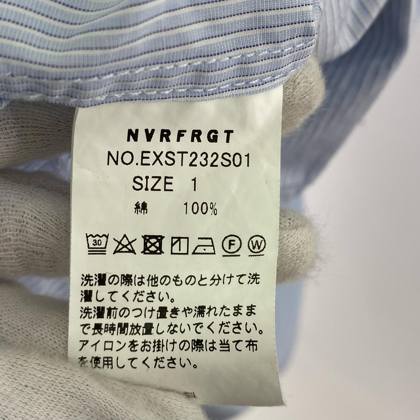 長袖シャツ NVRFRGT×STUDIOUS 別注 PANELED LONG SLEEVE SHIRT 1 青 1 ブルー