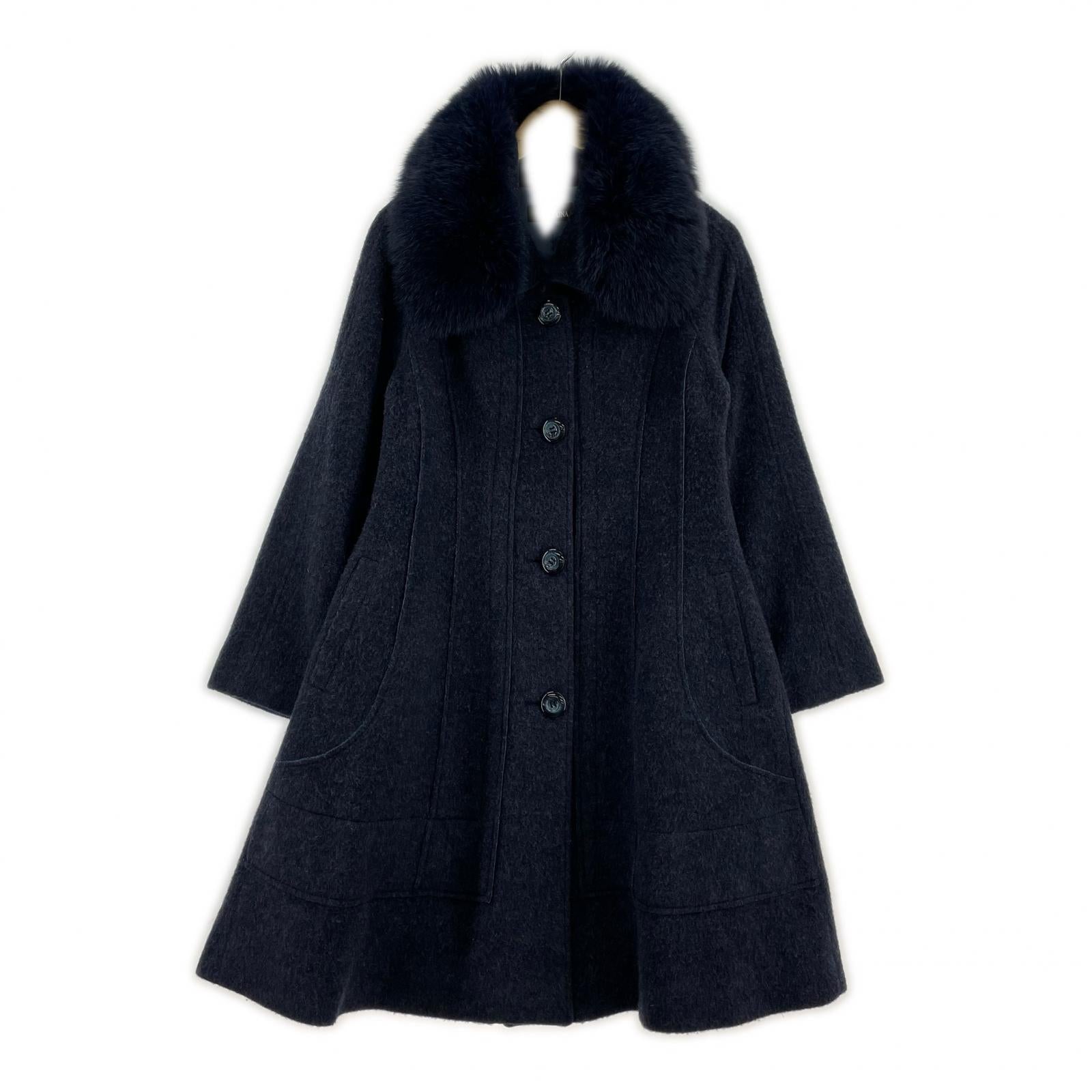 ジャケット Luxina ジャギーコート M ブルー M ブルー