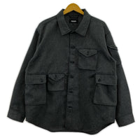 ジャケット MODMNT 25AW T/TWEED UTILITY CPO SHIRT S S グレー