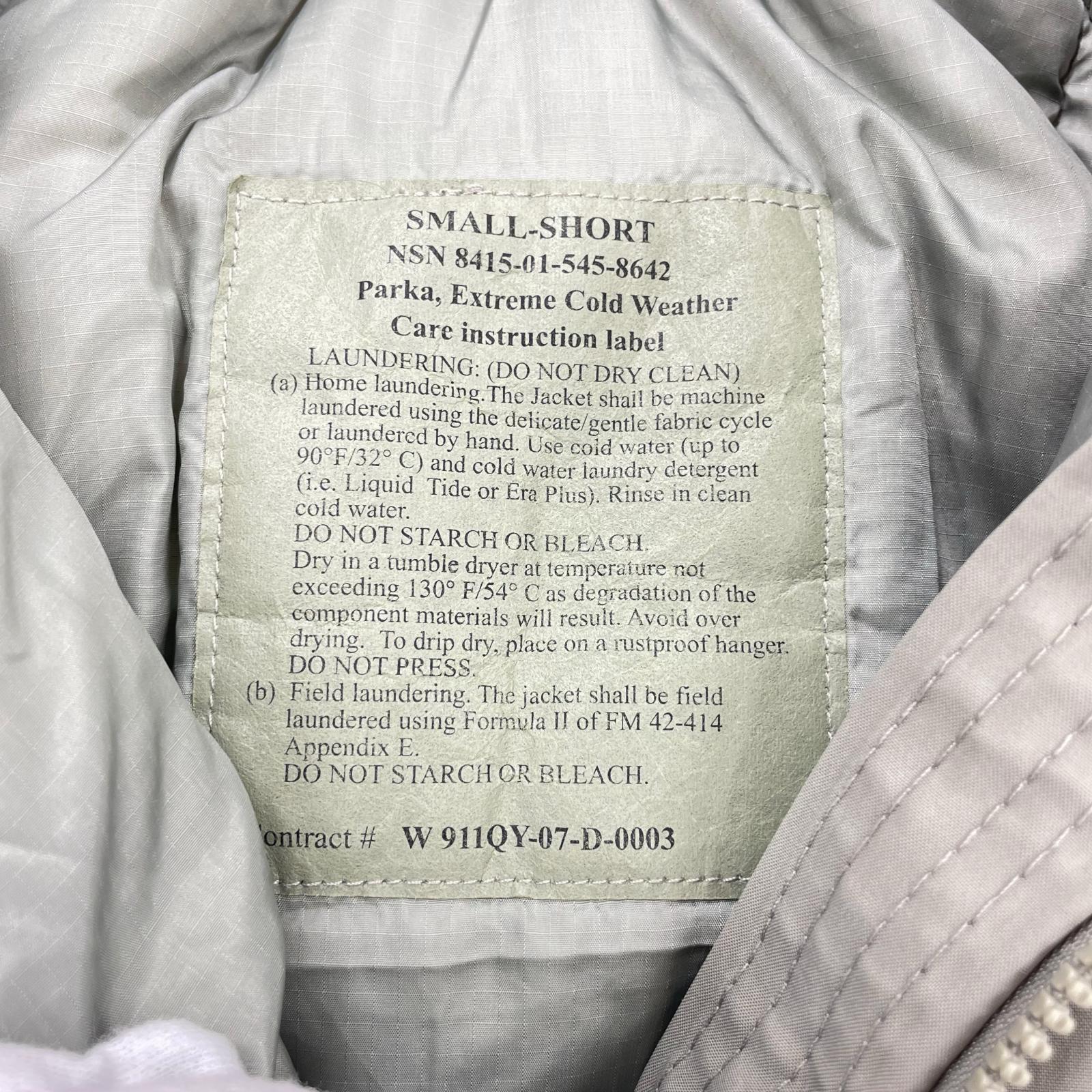 ジャケット U.S.ARMY ECWCS GEN3 Level7 JACKET S-S グレー