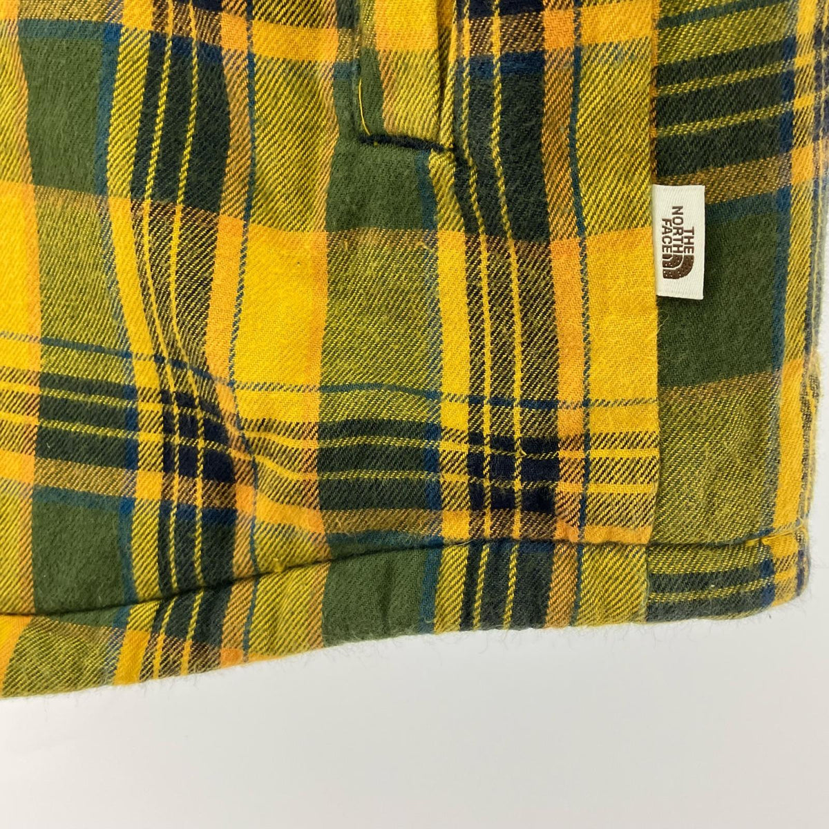 長袖シャツ Campshire Shirt 裏ボア チェック XL 緑/黄