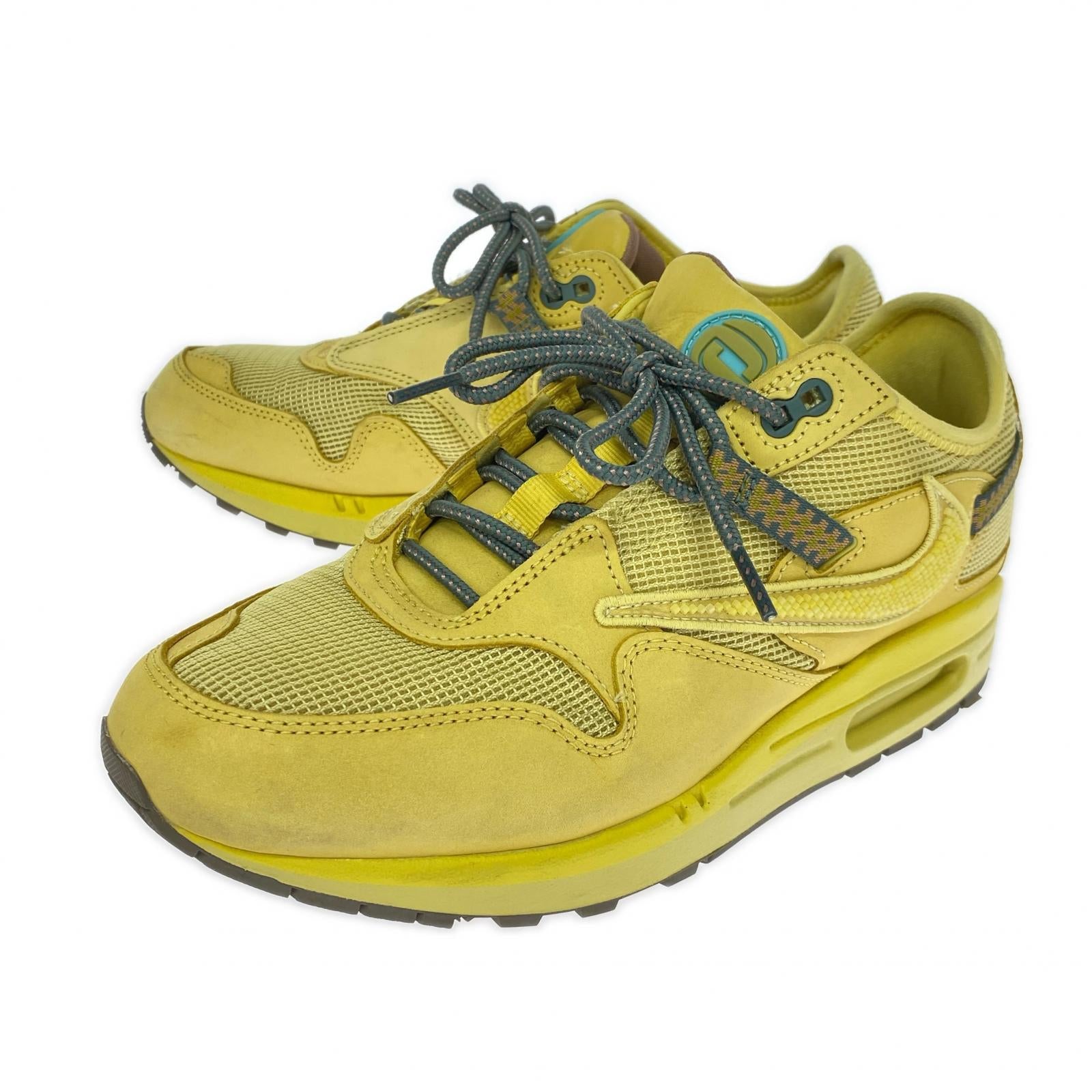 スニーカー Travis Scott × Nike Air Max 1 "CACT.US Gold"-US9 27cm (US9 UK8 1/2 EU44) イエロー