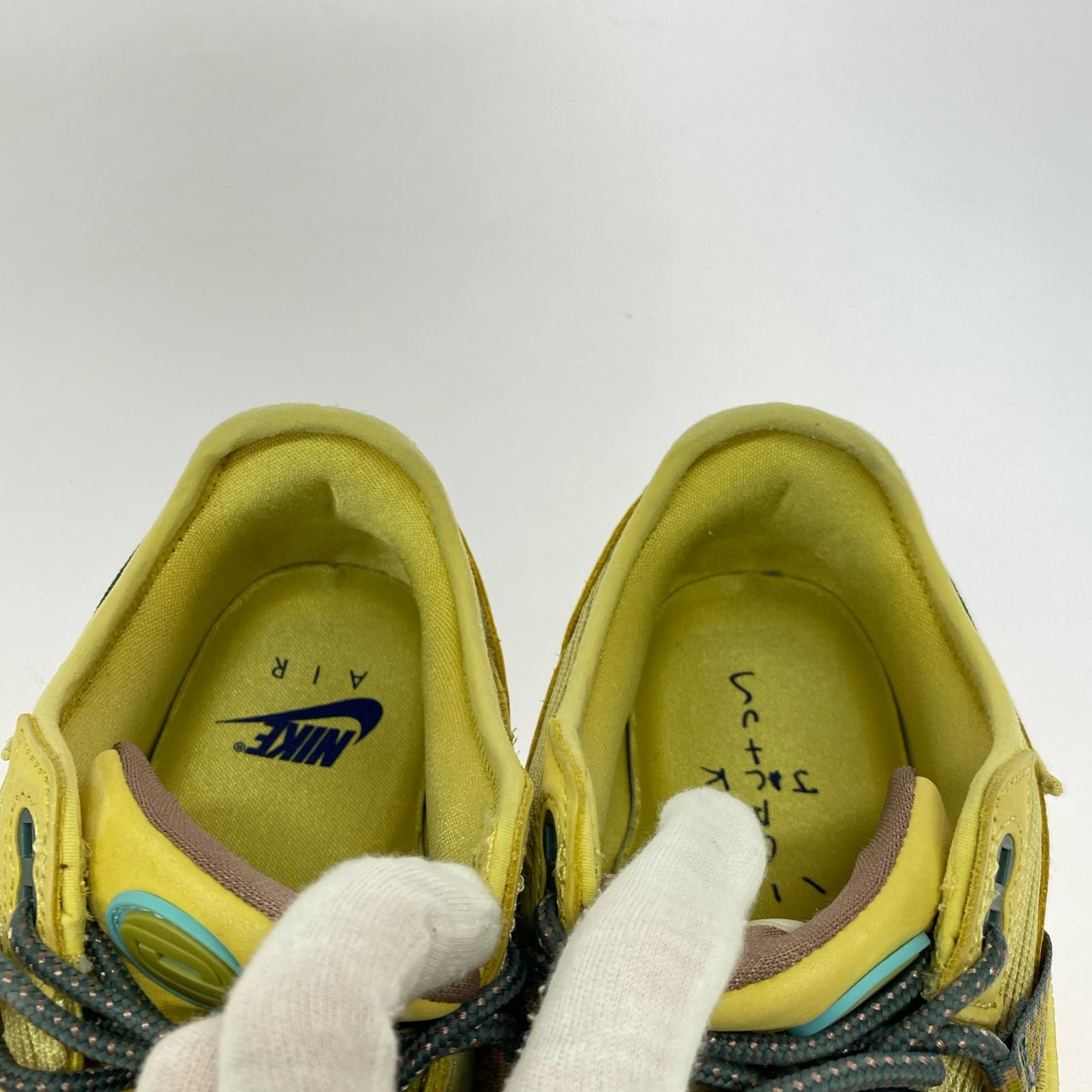 スニーカー Travis Scott × Nike Air Max 1 "CACT.US Gold"-US9 27cm (US9 UK8 1/2 EU44) イエロー
