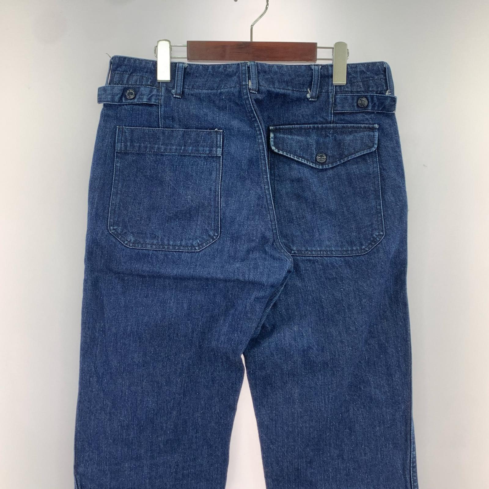 デニムパンツ ミリタリーデニムパンツ (W32) 32 ネイビー