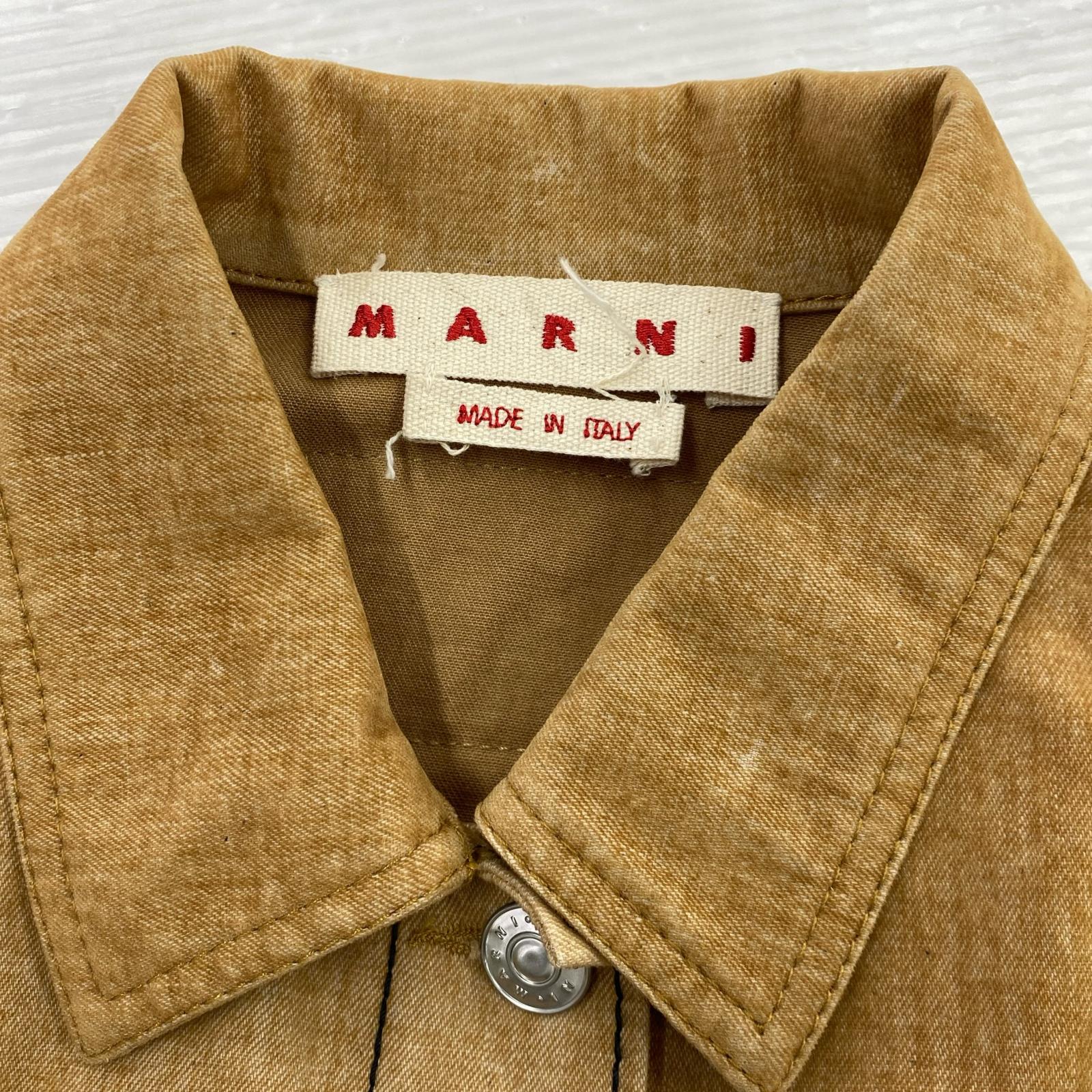 ブルゾン Two-tone denim jacket (42) 42 ホワイト