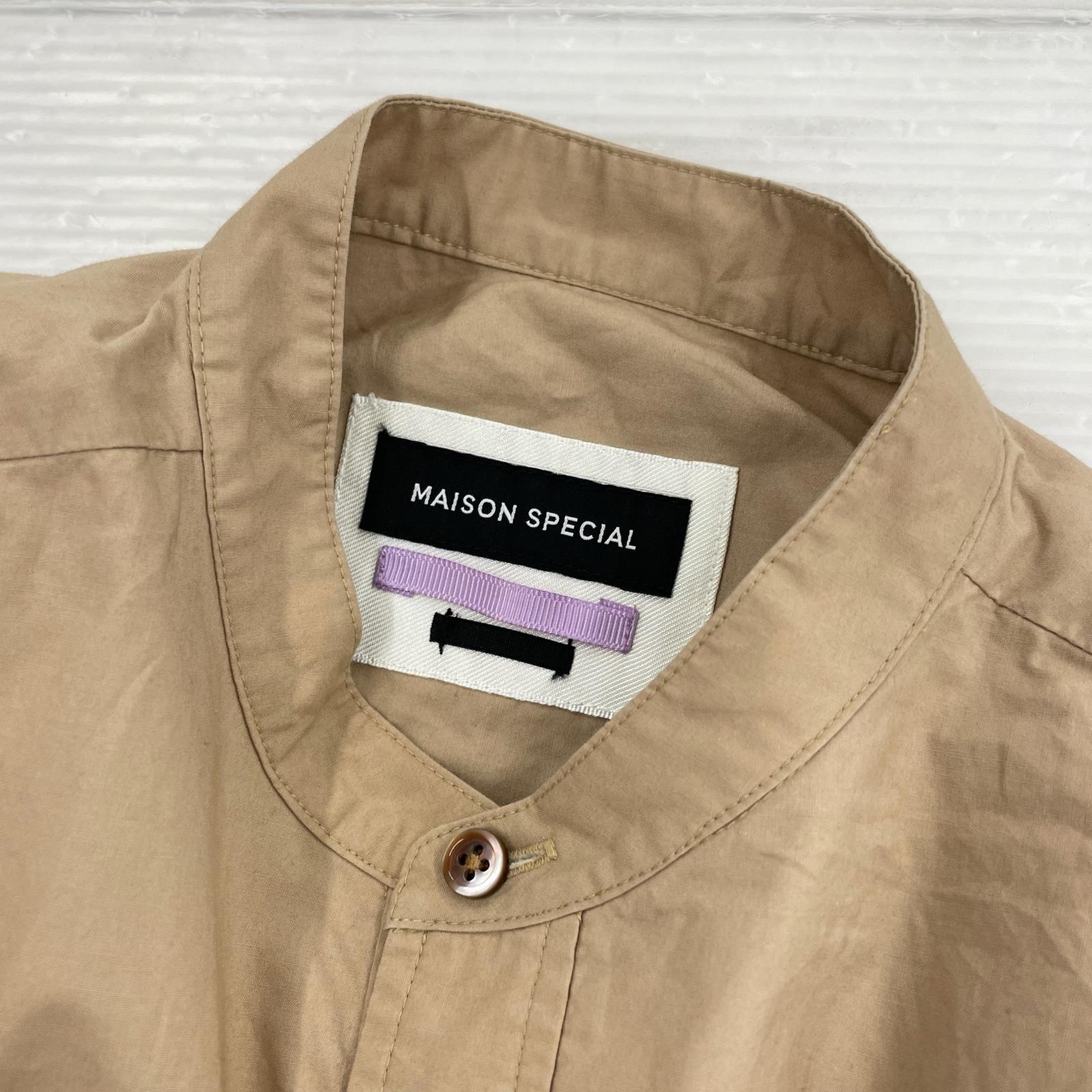 長袖シャツ MAISON SPECIAL POシャツ(M) M ベージュ