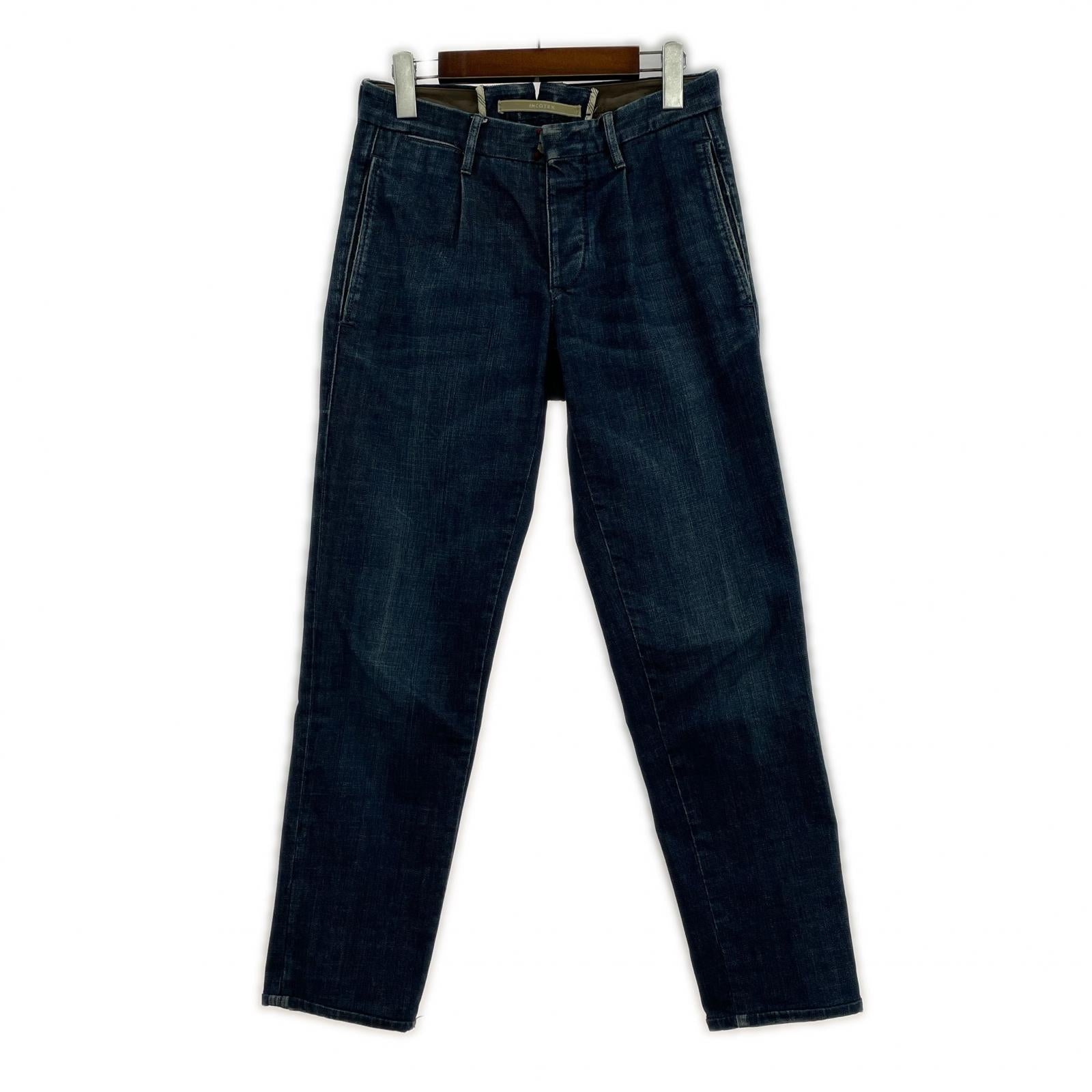 デニムパンツ SLOWEAR デニムパンツ W28 29 ネイビー