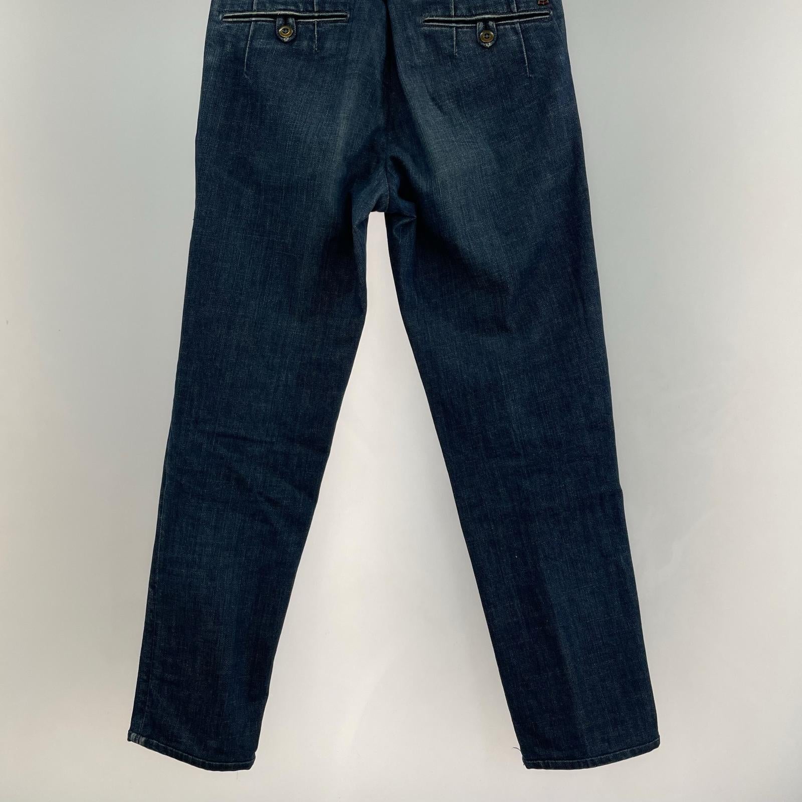 デニムパンツ SLOWEAR デニムパンツ W28 29 ネイビー