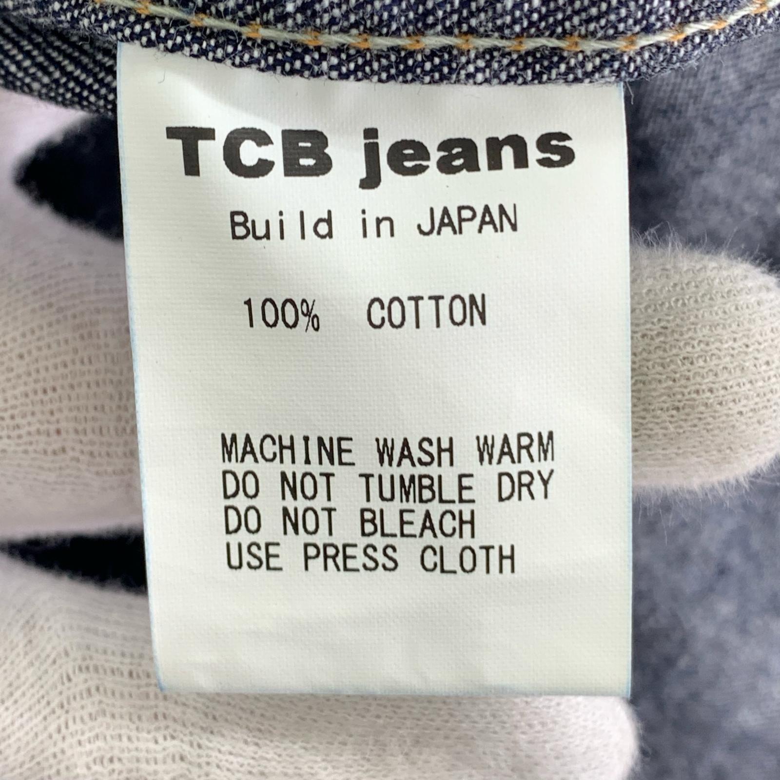 長袖シャツ TCB JEANS デニムシャツ ネイビー