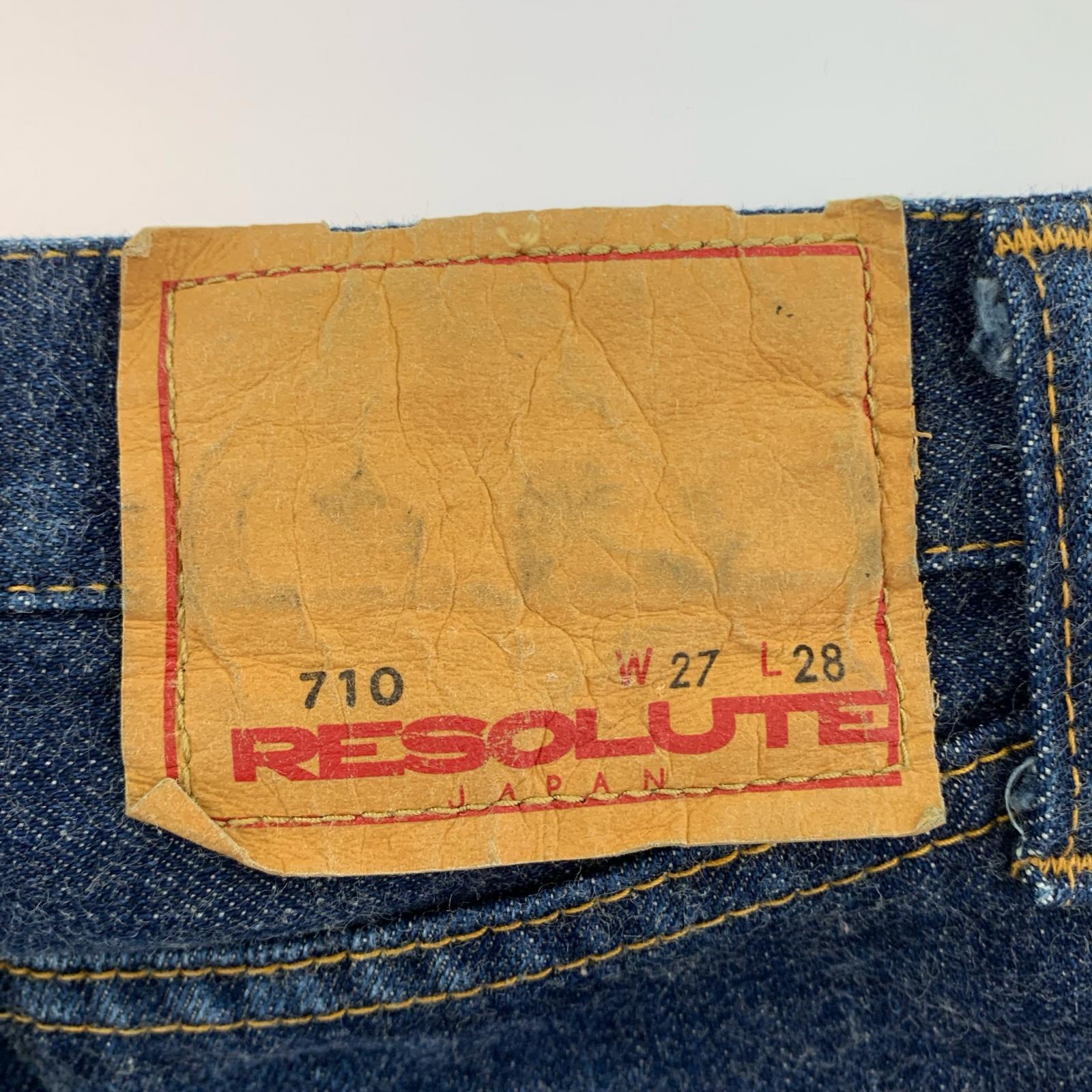 デニムパンツ RESOLUTE W27L28 27 ブルー