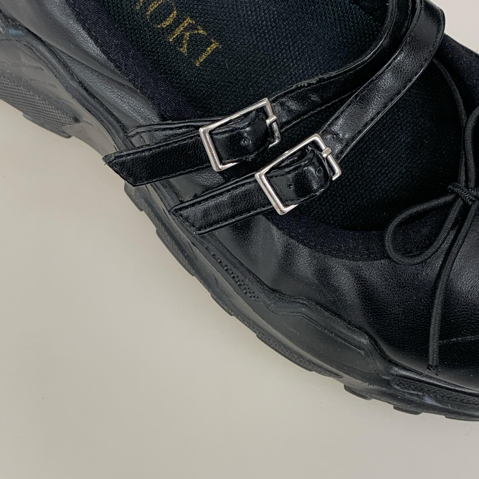 スニーカー AKIAOKI バレエシューズ ローファー 黒 26cm (US8 UK7 1/2 EU42) ブラック