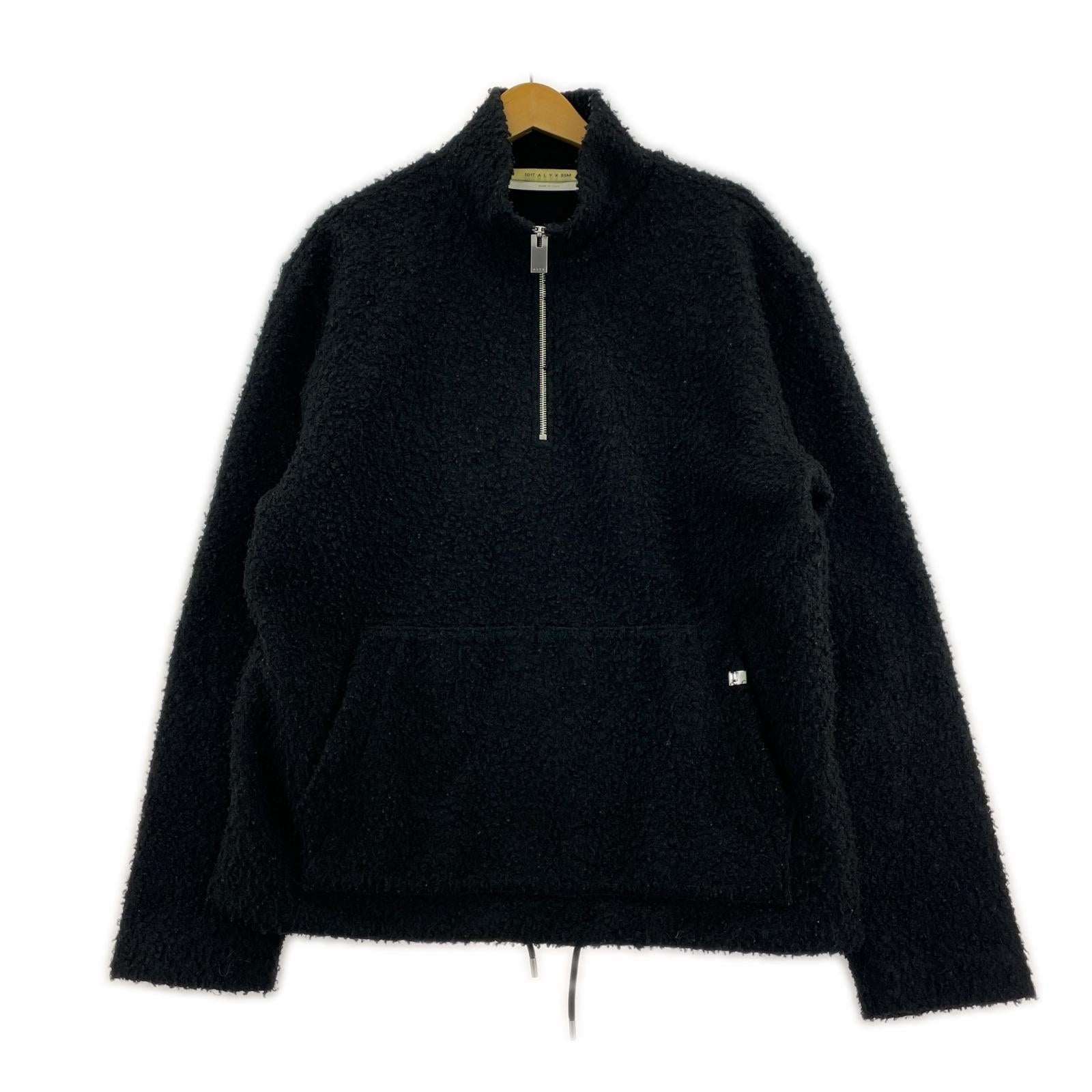 その他トップス ハーフジップ ボアプルオーバー 黒 ブラック
