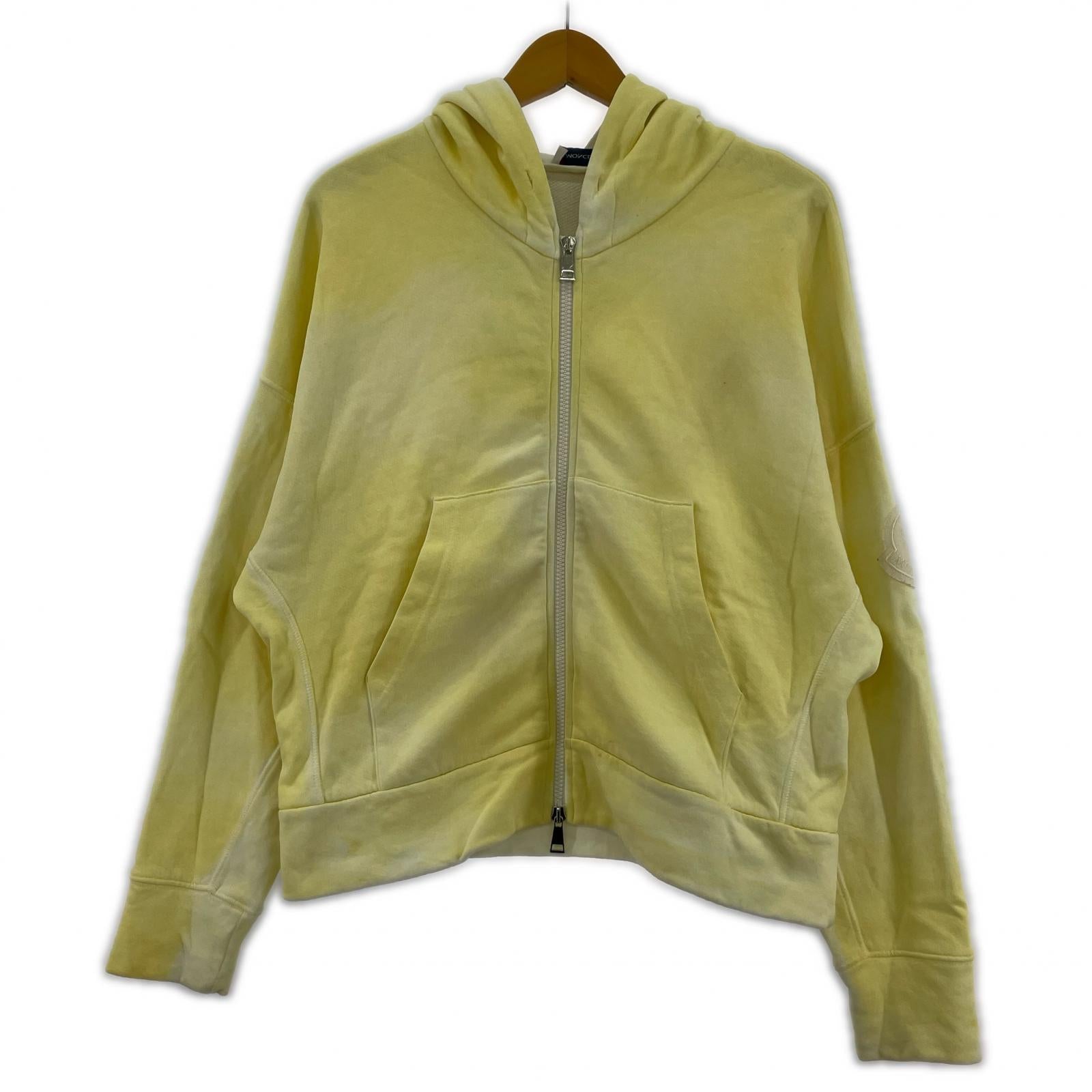 パーカー zip up hoodie イエロー
