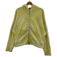 パーカー zip up hoodie イエロー
