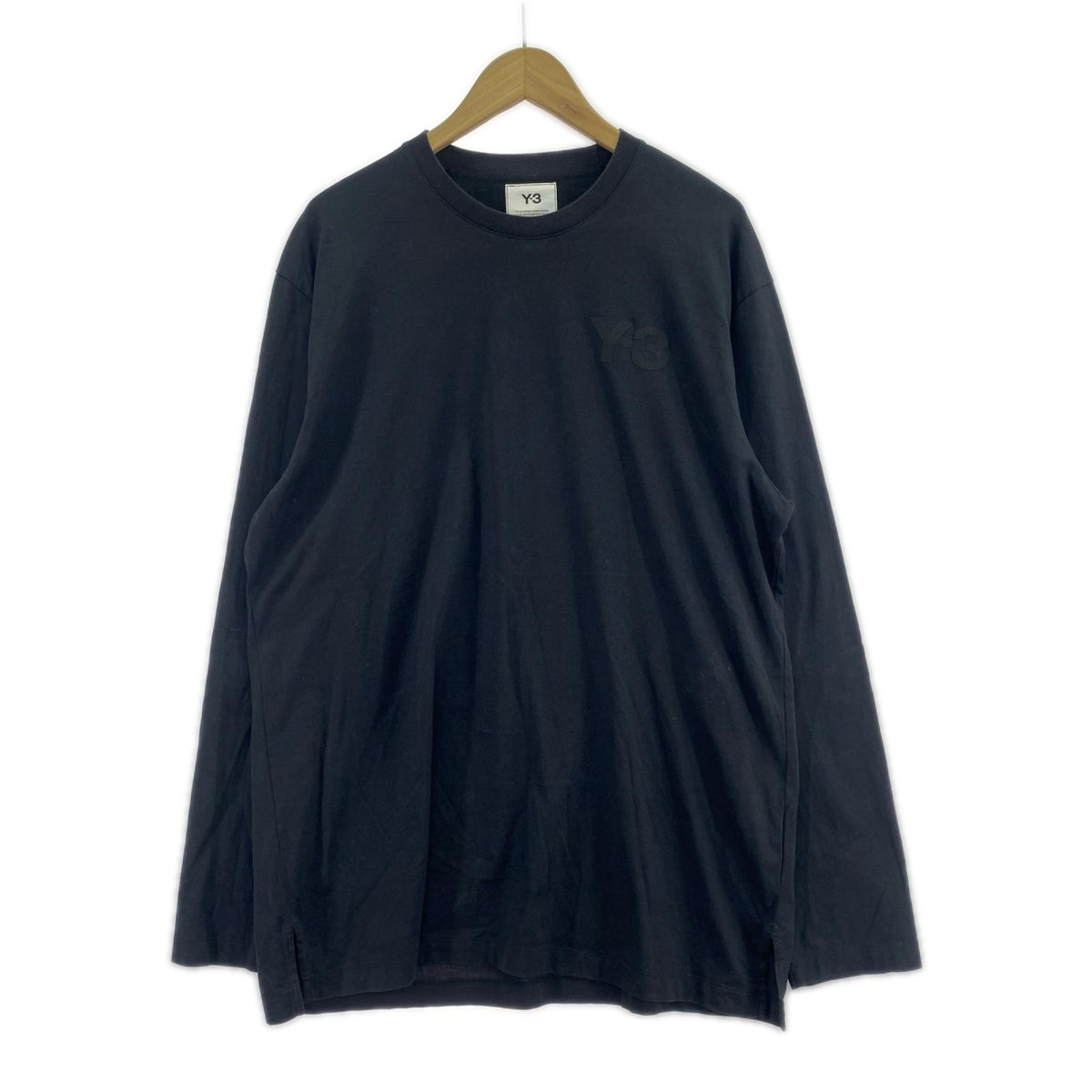 長袖Tシャツ Y-3 LSロゴカットソー 16C001 黒 (L) L ブラック
