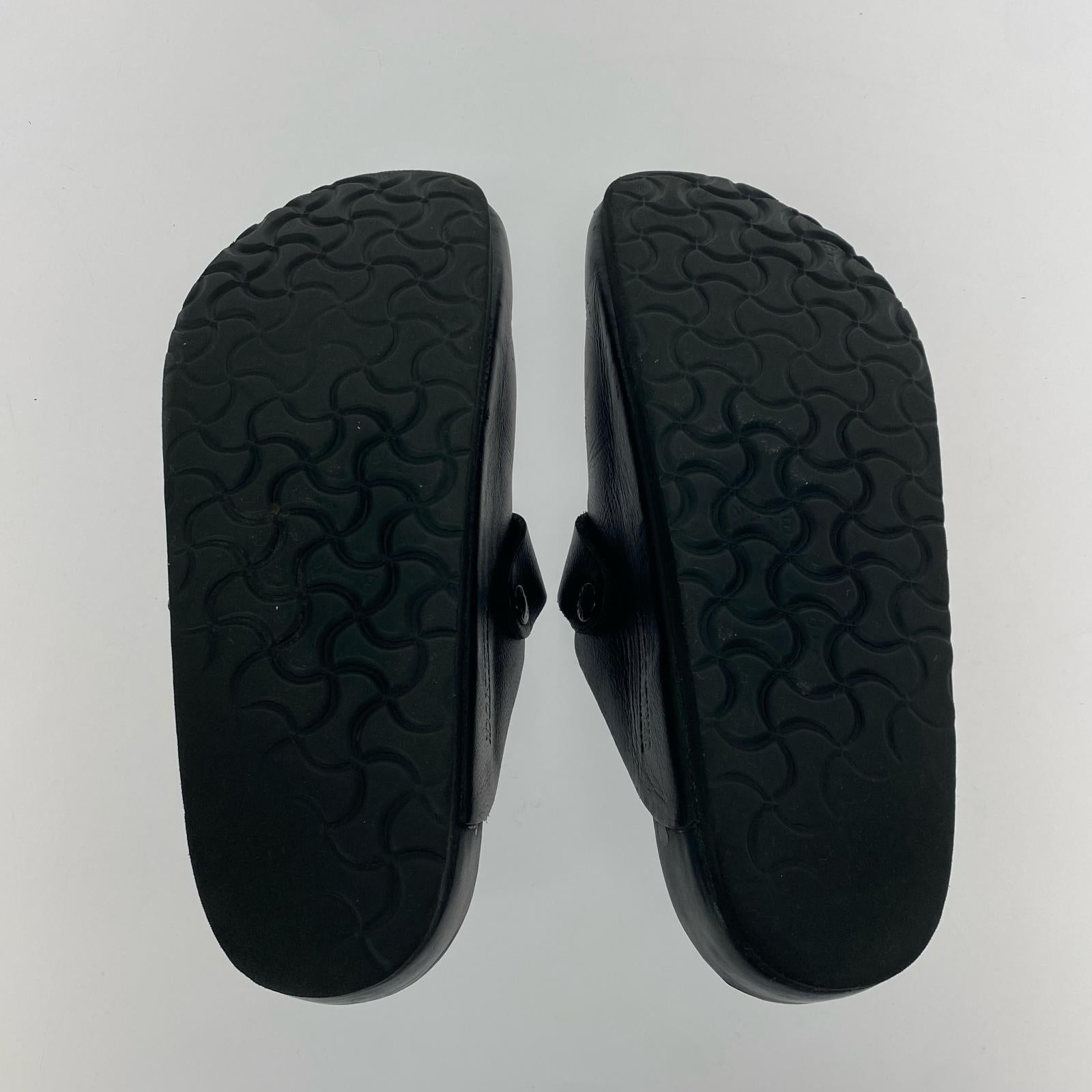 サンダル Boston ナチュラルレザー 黒 (26.5cm) 26.5cm (US8 1/2 UK8 EU43) ブラック