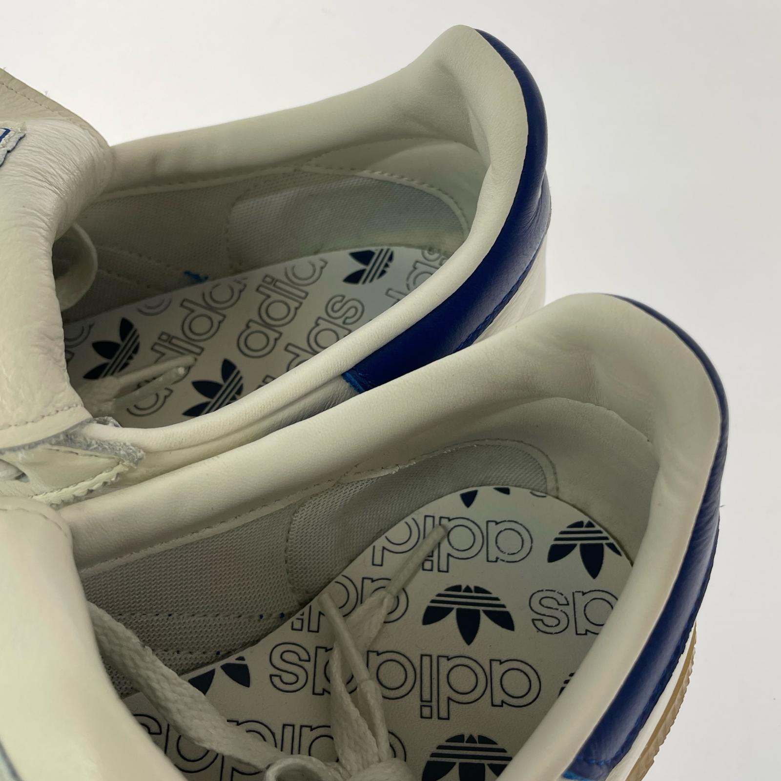 スニーカー Handball Spezial/白×青/27cm 27cm (US9 UK8 1/2 EU44)