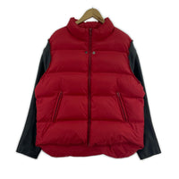 ダウンジャケット LEATHER SLEEVE DOWN JACKET UC2B9208-1 3 レッド