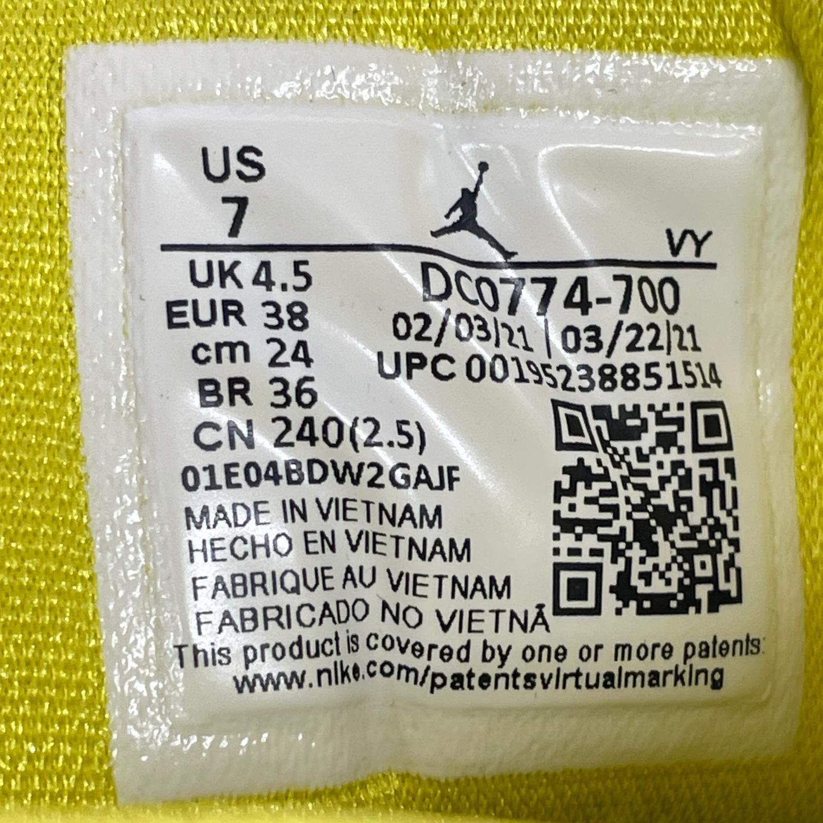 スニーカー Air Jordan 1 Low Sunny Yellow/24cm 24cm (US6 UK5 1/2 EU38) イエロー