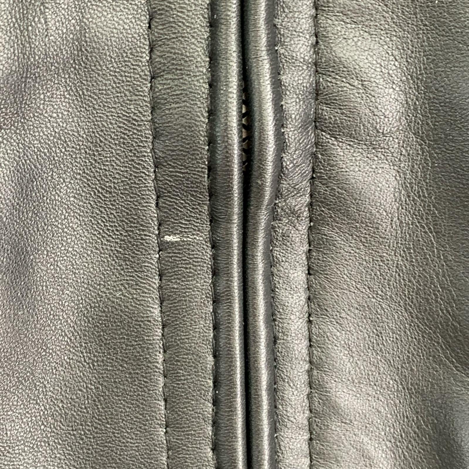 レザージャケット PERRY ELLIS LEATHER JACKET M ブラック