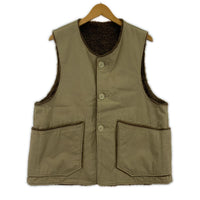 長袖シャツ Over Vest リバーシブル ボア/コットン (M) ベージュ M