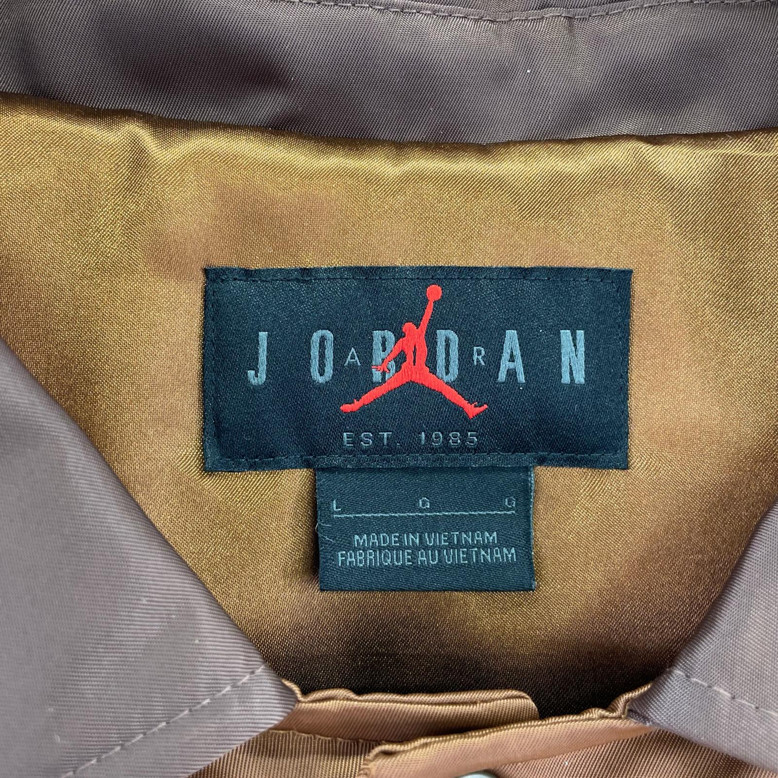 ジャケット JORDAN×honor the gift スタジャン 茶 L ブラウン