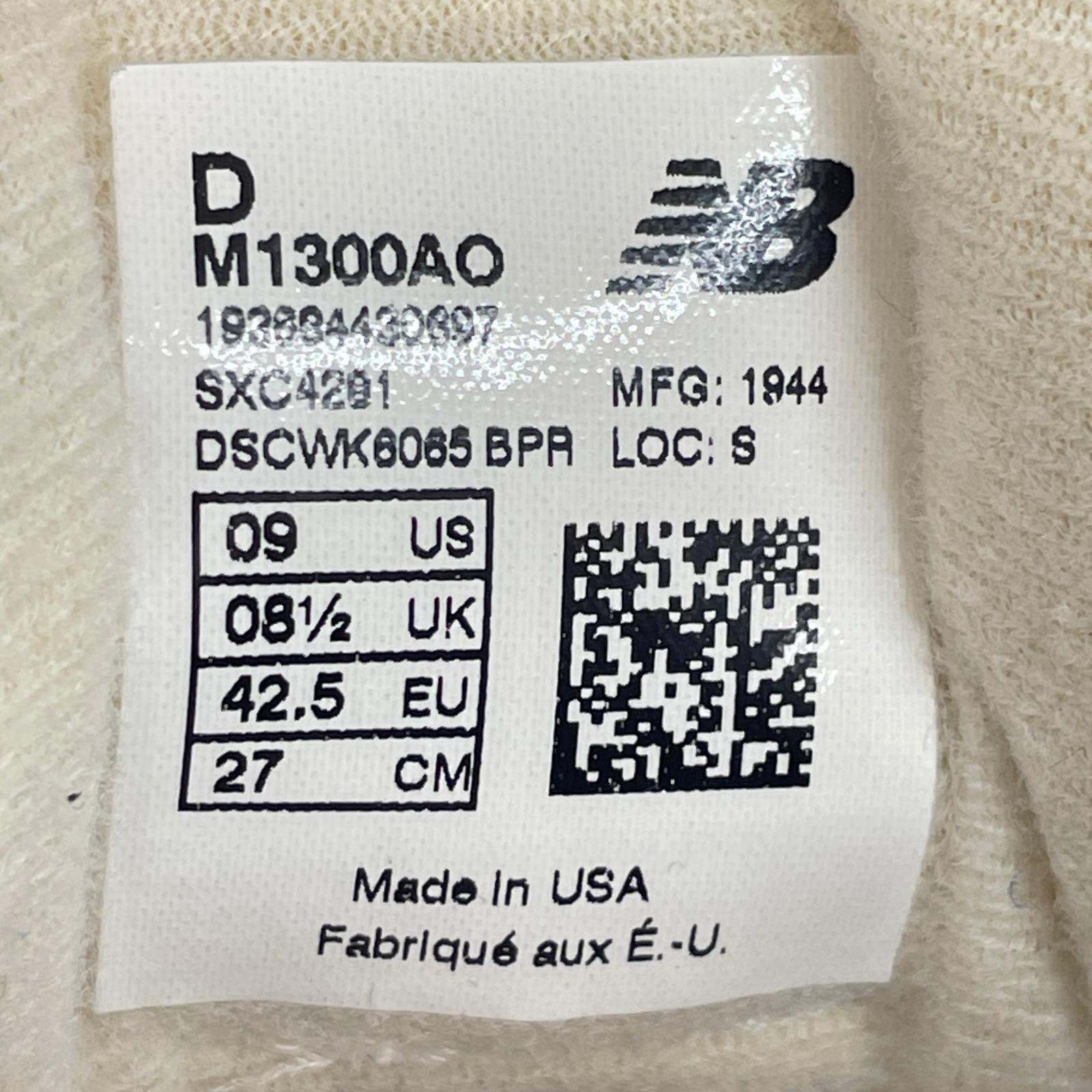 スニーカー M1300AO NVY USA製 27.0cm 27cm (US9 UK8 1/2 EU44) ネイビー