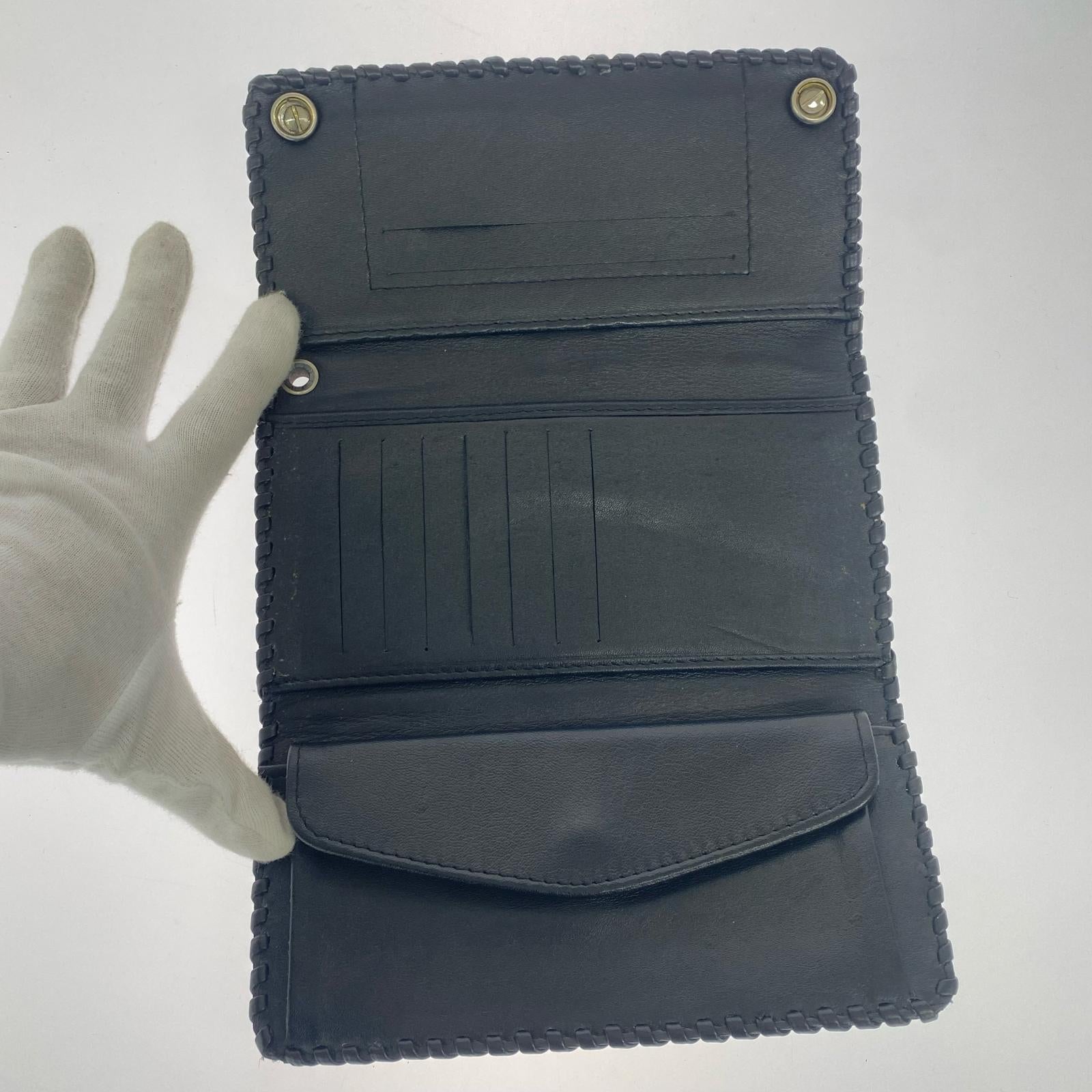 長財布 スティングレイ バイカーズウォレット/BLK ブラック