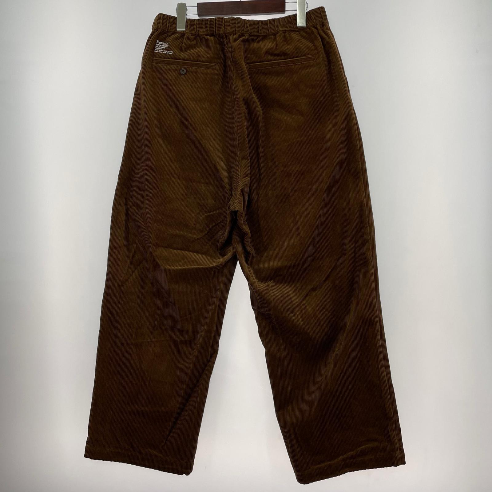 パンツ COTTON CORDUROY UTILITY PANTS BWN L L ブラウン