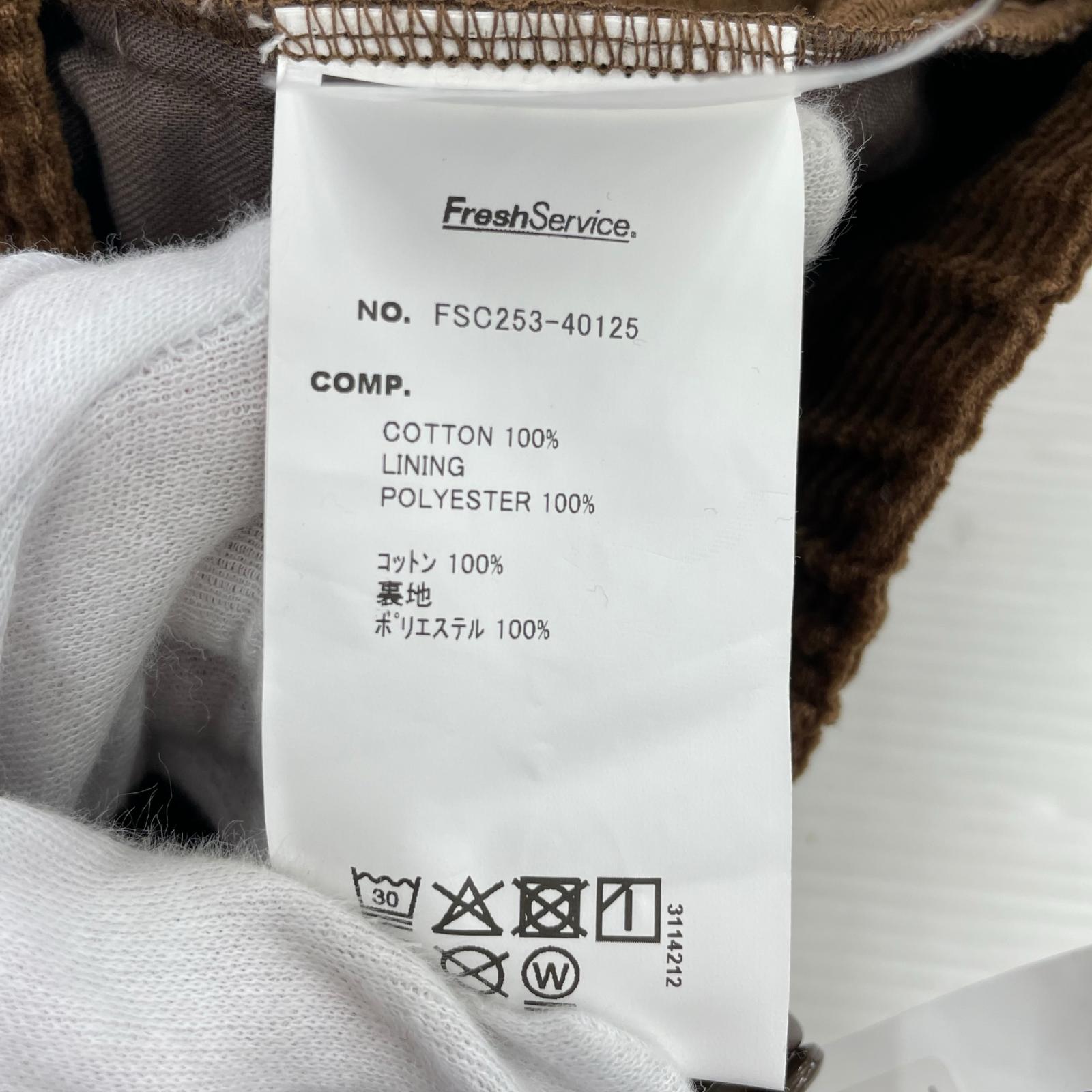 パンツ COTTON CORDUROY UTILITY PANTS BWN L L ブラウン