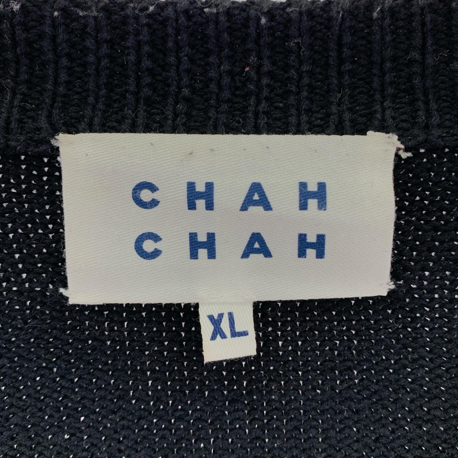 カーディガン CHAH CHAH 22SS 刺繍カーディガン ブラック