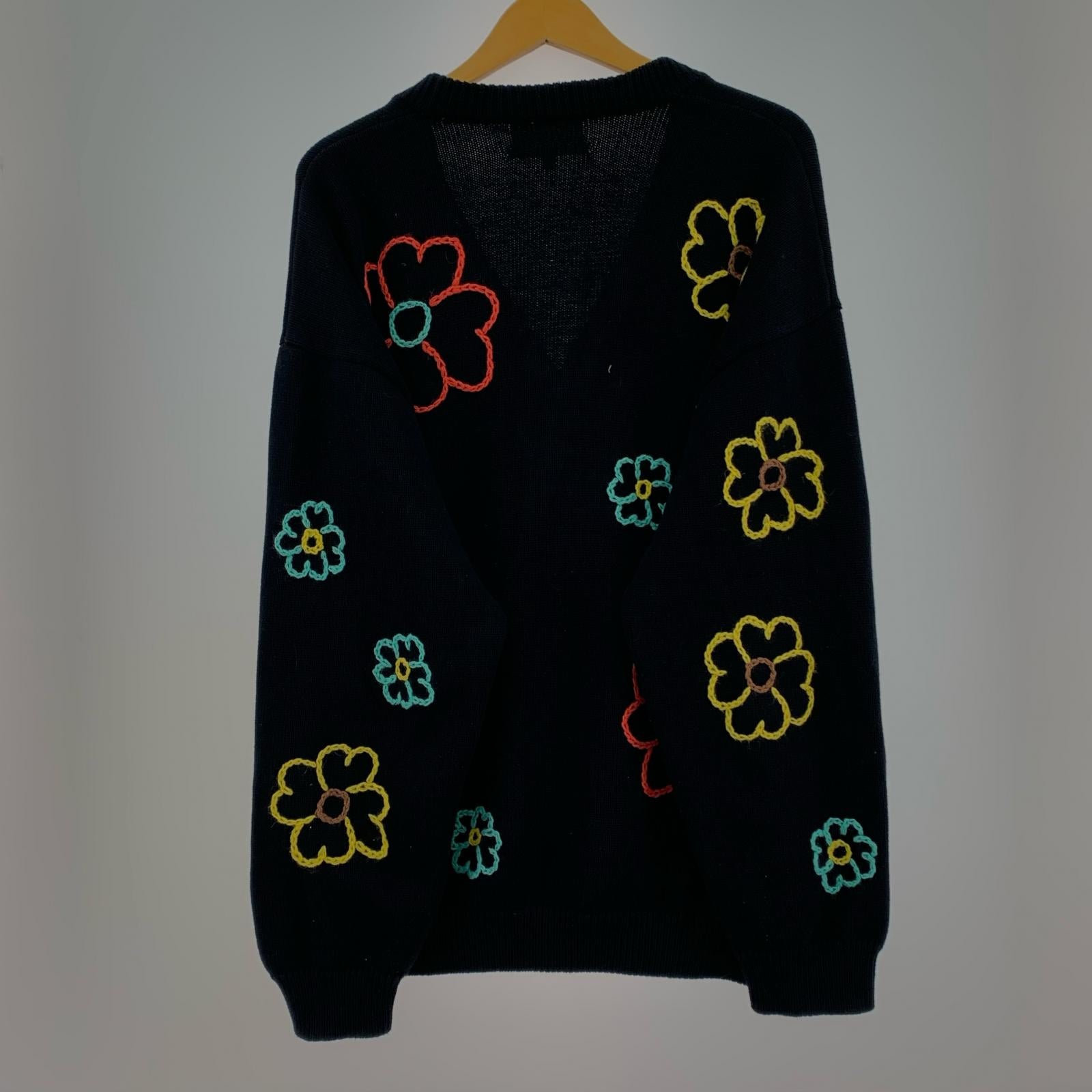 カーディガン CHAH CHAH 22SS 刺繍カーディガン ブラック