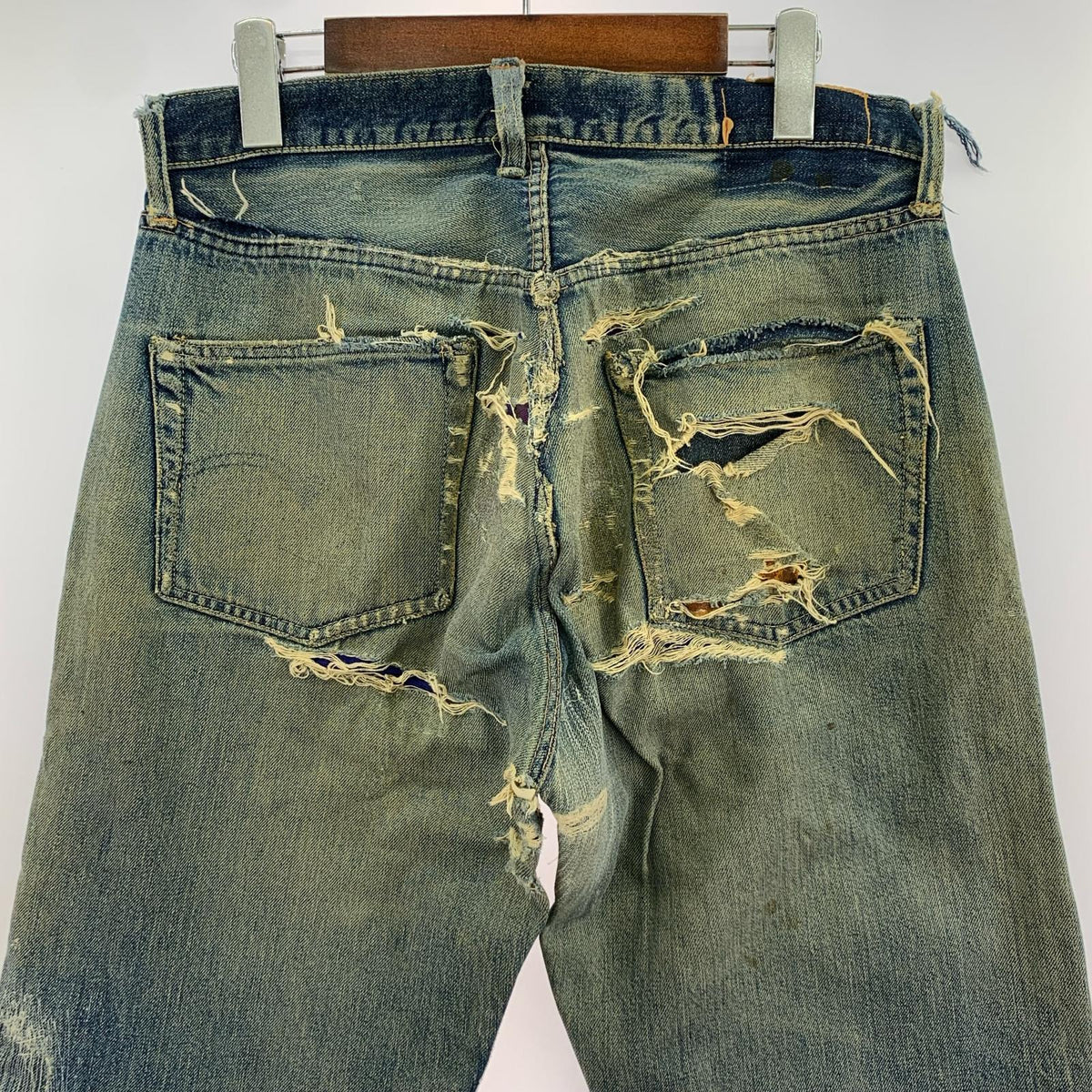 デニムパンツ 50s~60s 501XX ギャラ入り オフセット ブルー