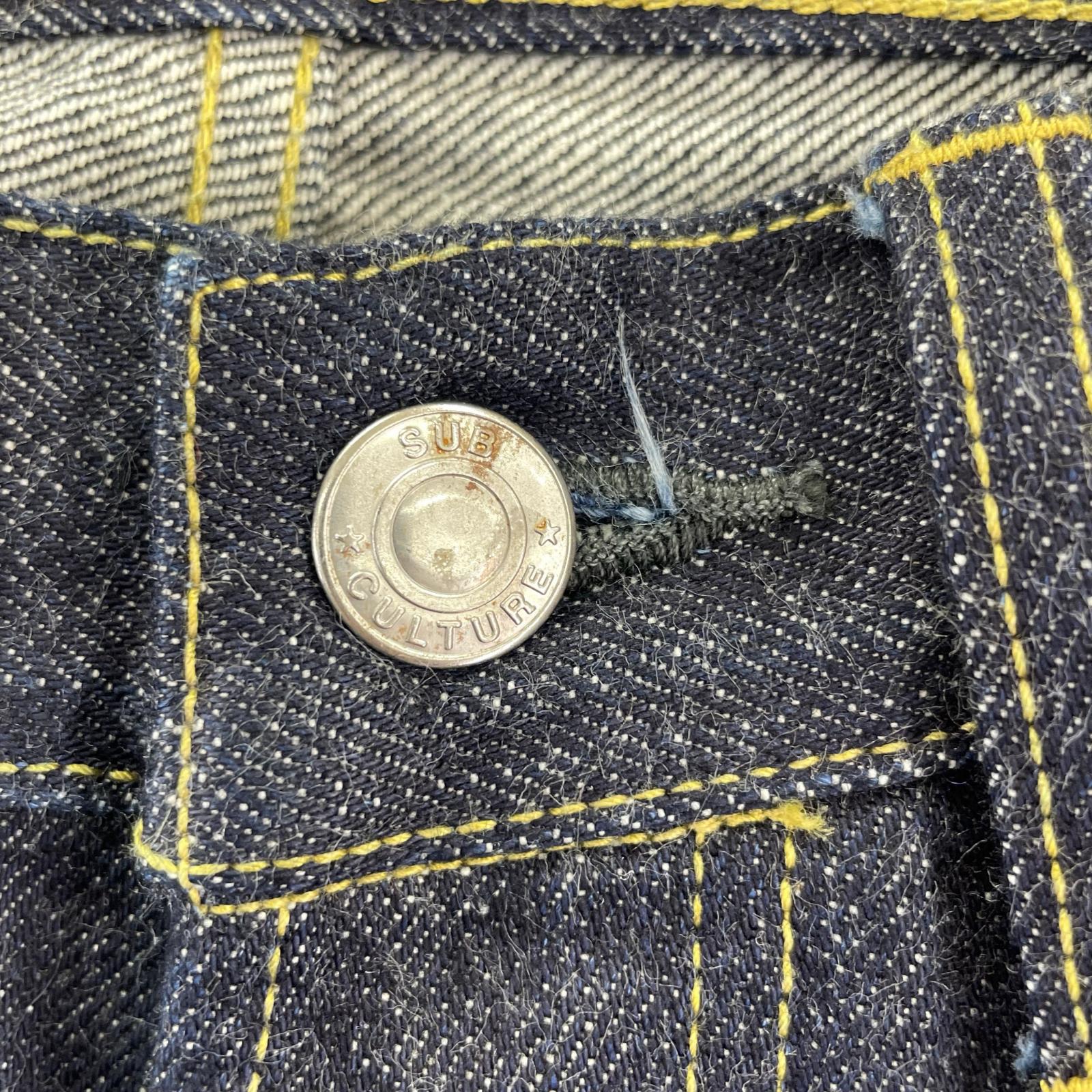 デニムパンツ Subculture 4701XX IRON DENIM PANTS (32) 32 ブルー