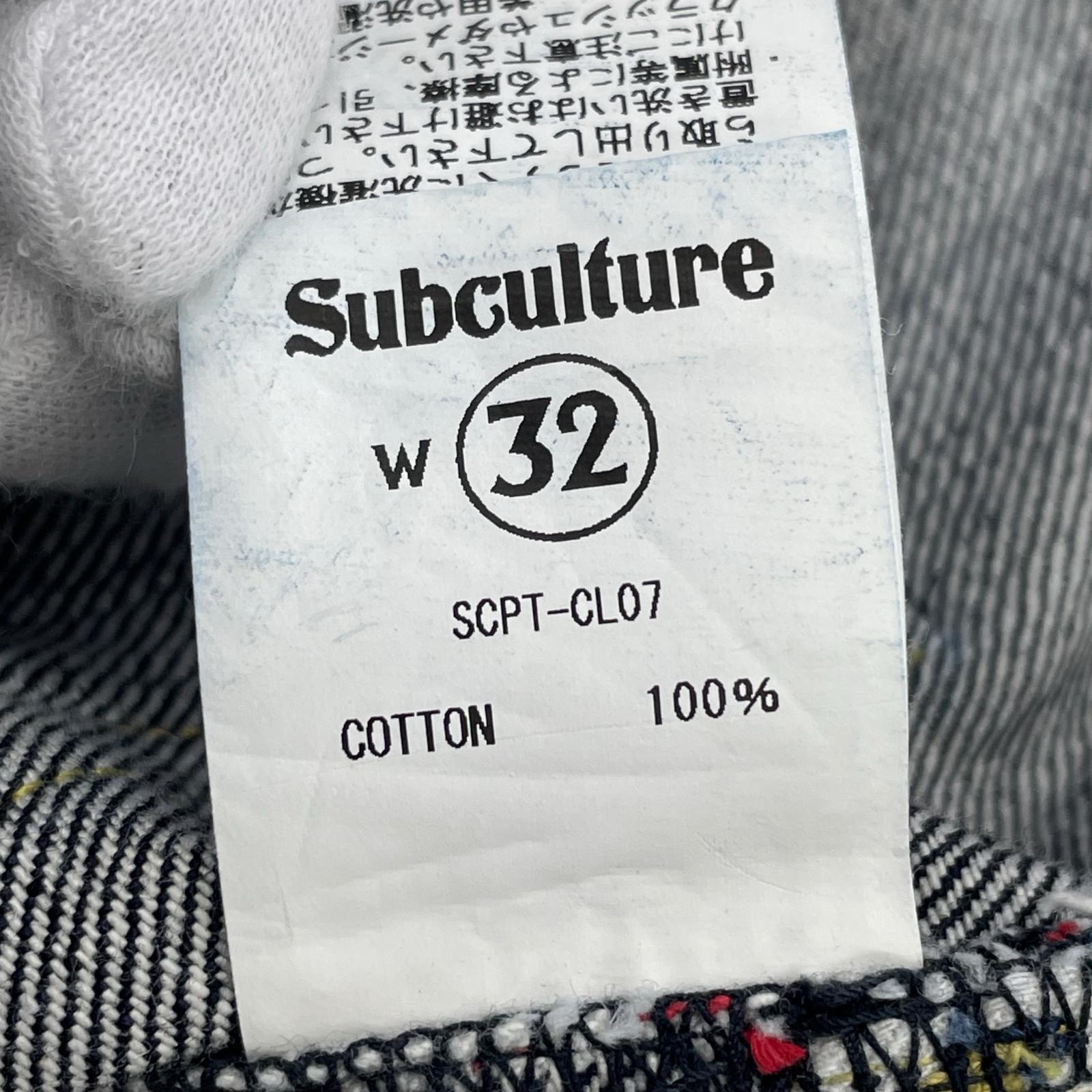 デニムパンツ Subculture 4701XX IRON DENIM PANTS (32) 32 ブルー