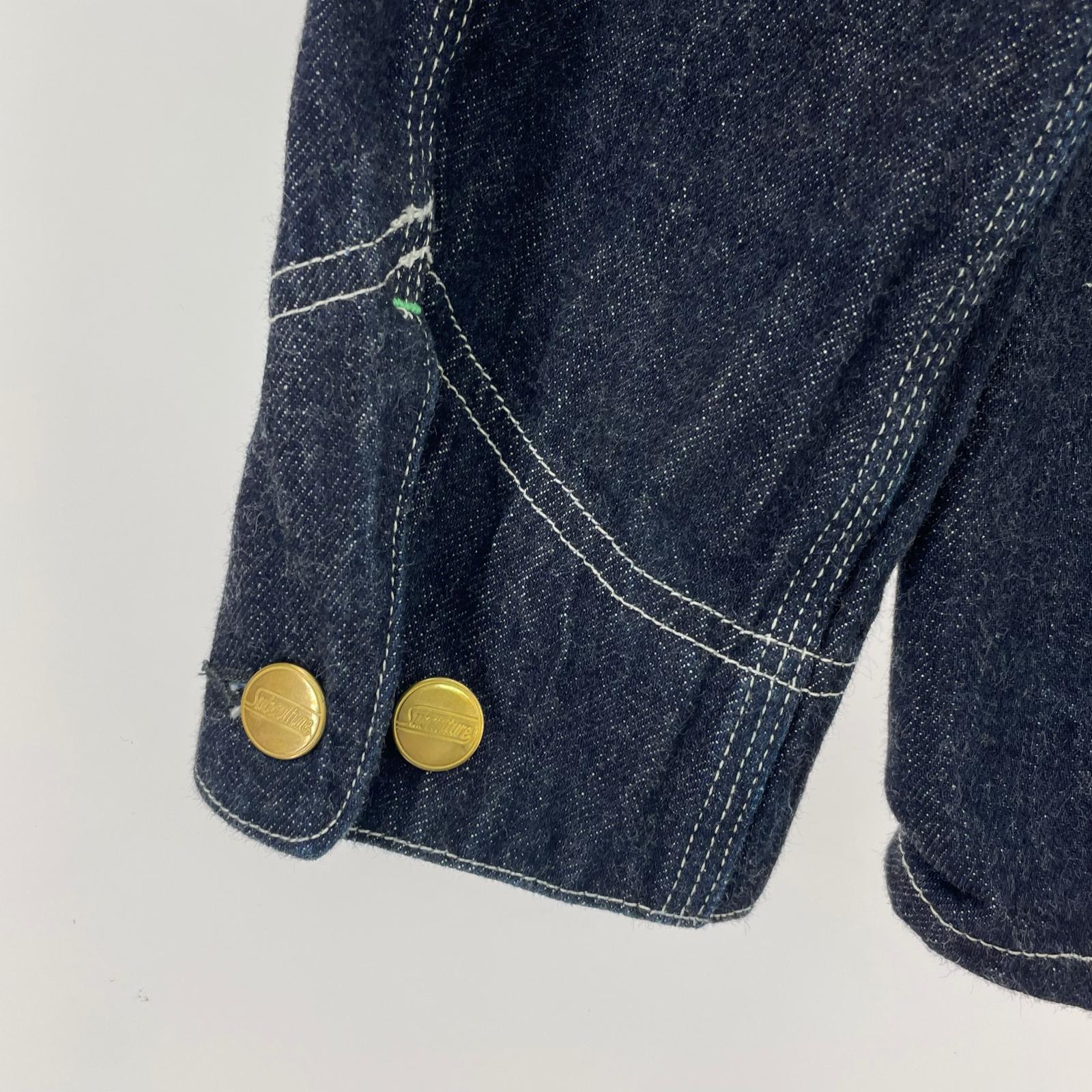 デニムジャケット Subculture SC COVERALL INDIGO (2) 2 ブルー