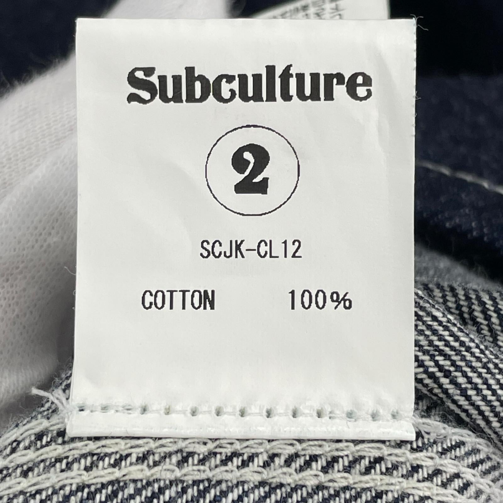 デニムジャケット Subculture SC COVERALL INDIGO (2) 2 ブルー