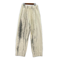 パンツ YOKE 22SS PRINTED COTTON KNITLOUNGEPANTS YK22SS0349S 白(2) ホワイト