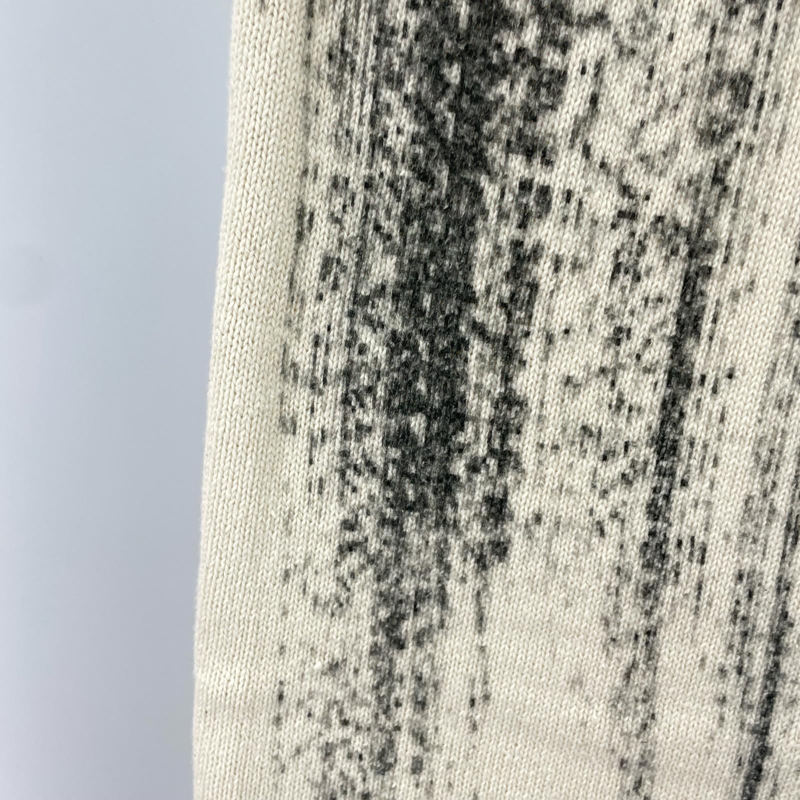 パンツ YOKE 22SS PRINTED COTTON KNITLOUNGEPANTS YK22SS0349S 白(2) ホワイト