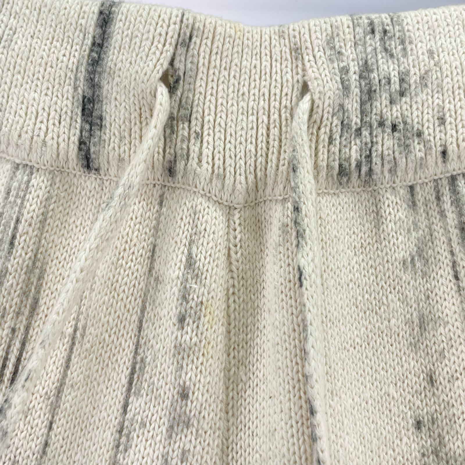 パンツ YOKE 22SS PRINTED COTTON KNITLOUNGEPANTS YK22SS0349S 白(2) ホワイト