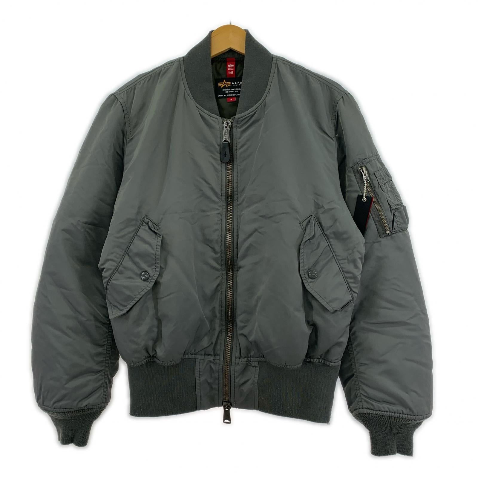 ジャケット Monkey Time別注 サイドジップ MA-1 グレー M グレー