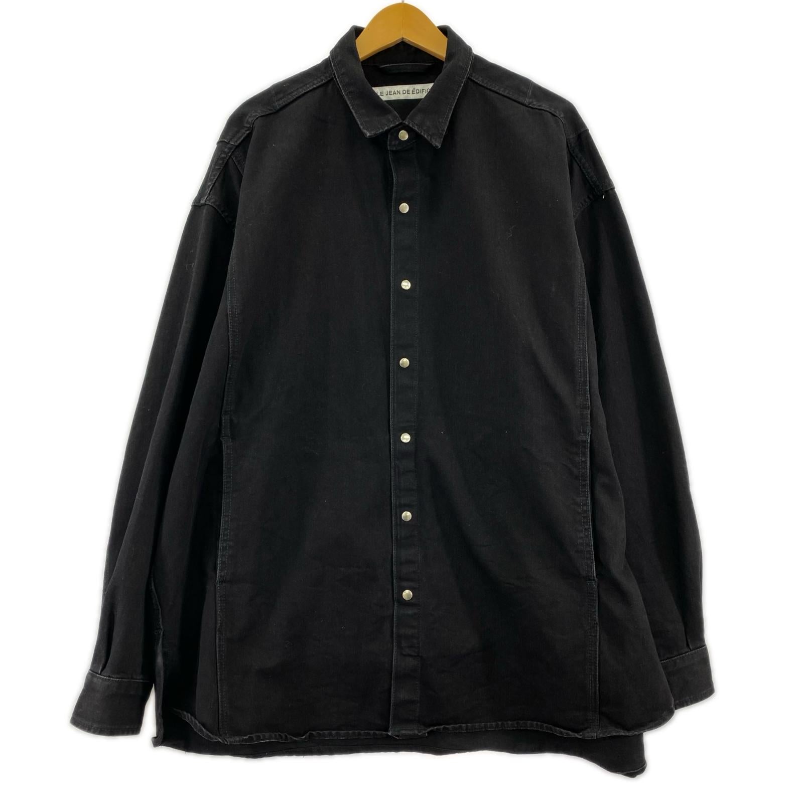 ジャケット LE JEAN DE EDIFICE デニムジャケット 黒 (L) L ブラック