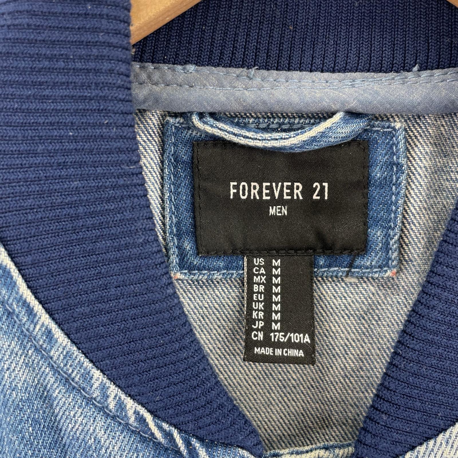 その他トップス FOREVER 21 ジップアップブルゾン M ブルー