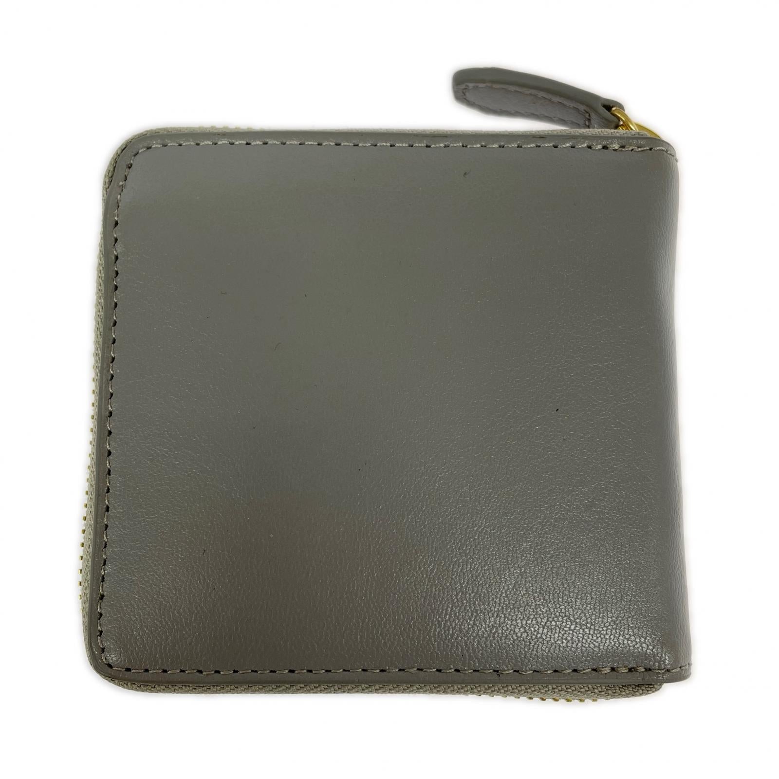 コンパクトウォレット mura ラウンドジップ GRY グレー