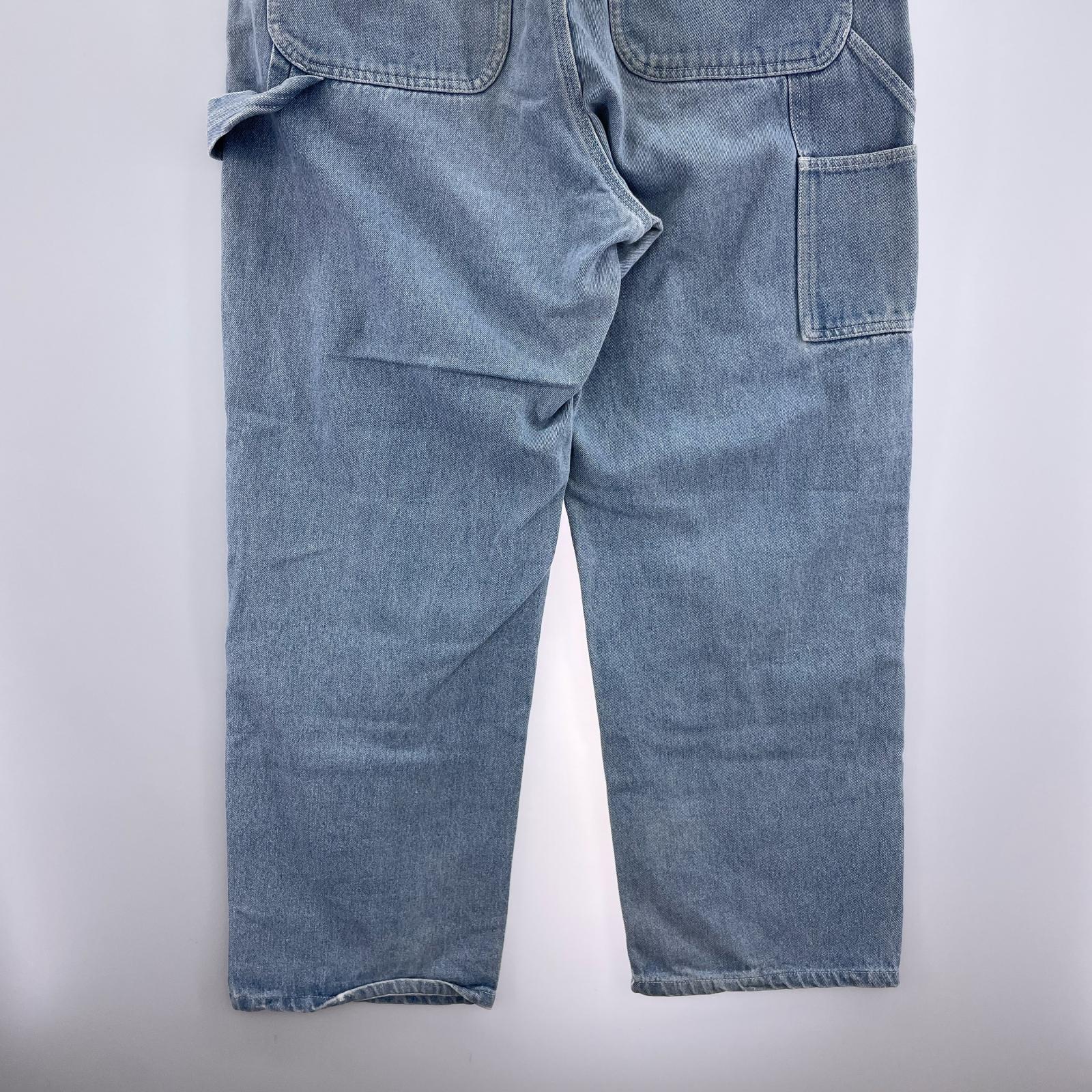 デニムパンツ XLARGE ダブルニーデニム 34 ブルー