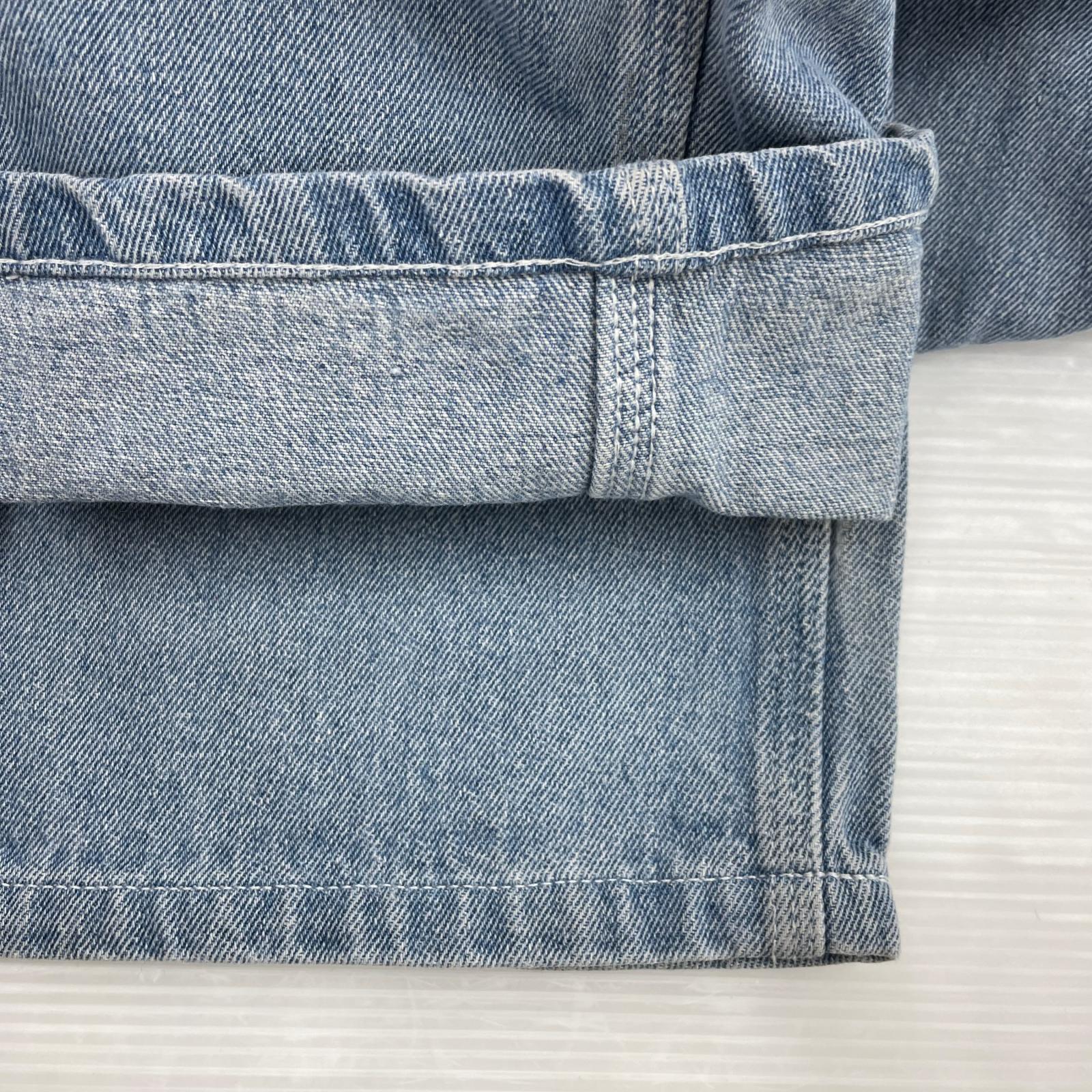 デニムパンツ XLARGE ダブルニーデニム 34 ブルー