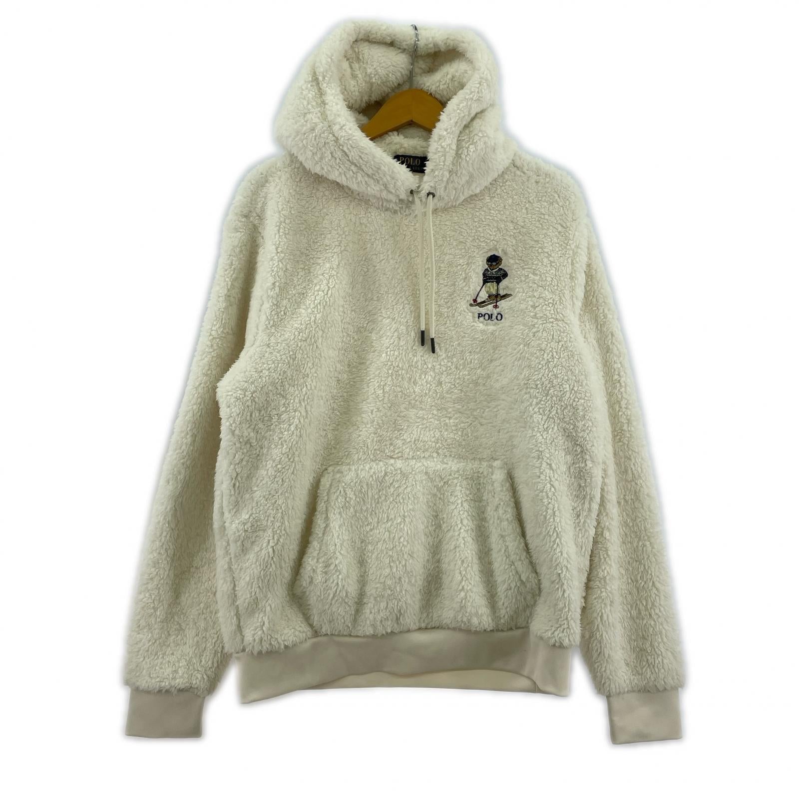 パーカー ポロベア ボアフリース M ホワイト